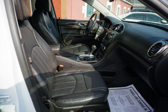 2017 White Frost Tricoat /Ebony w/Ebony Accents Buick Enclave Leather (5GAKVBKD2HJ) with an 3.6L V-6 gasoline direct injection engine, located at 312 Centre Ave, Schuylkill Haven, PA, 17972, (570) 593-5278, 40.638130, -76.177383 - Photo#45