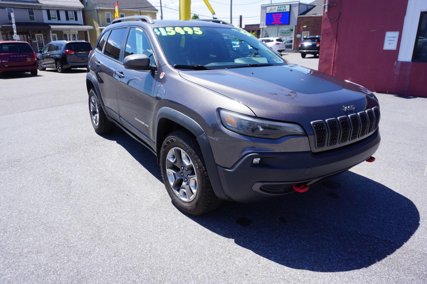 2019 Sting-Gray Clearcoat /Black JEEP CHEROKEE TRAILHAWK (1C4PJMBX4KD) , located at 312 Centre Ave, Schuylkill Haven, PA, 17972, (570) 593-5278, 40.638130, -76.177383 - Photo#15