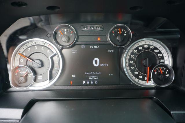 2018 Maximum Steel Metallic Clearcoat /Black Ram 1500 Laramie Crew Cab 4x4 6'4 Box (1C6RR7VM3JS) with an EcoDiesel 3L V-6 diesel direct injection engine, located at 312 Centre Ave, Schuylkill Haven, PA, 17972, (570) 593-5278, 40.638130, -76.177383 - Photo#23