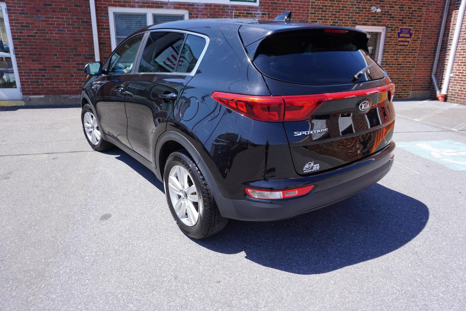 2019 BLACK CHERRY KIA SPORTAGE LX (KNDPMCAC8K7) with an 2.4L I4 engine, AUTOMATIC transmission, located at 312 Centre Ave, Schuylkill Haven, PA, 17972, (570) 593-5278, 40.638130, -76.177383- Photo#7