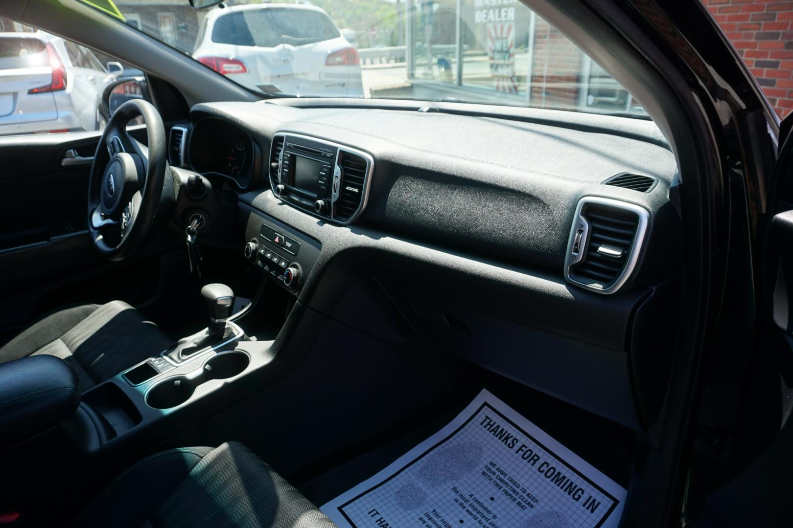 2019 BLACK CHERRY KIA SPORTAGE LX (KNDPMCAC8K7) with an 2.4L I4 engine, AUTOMATIC transmission, located at 312 Centre Ave, Schuylkill Haven, PA, 17972, (570) 593-5278, 40.638130, -76.177383- Photo#37