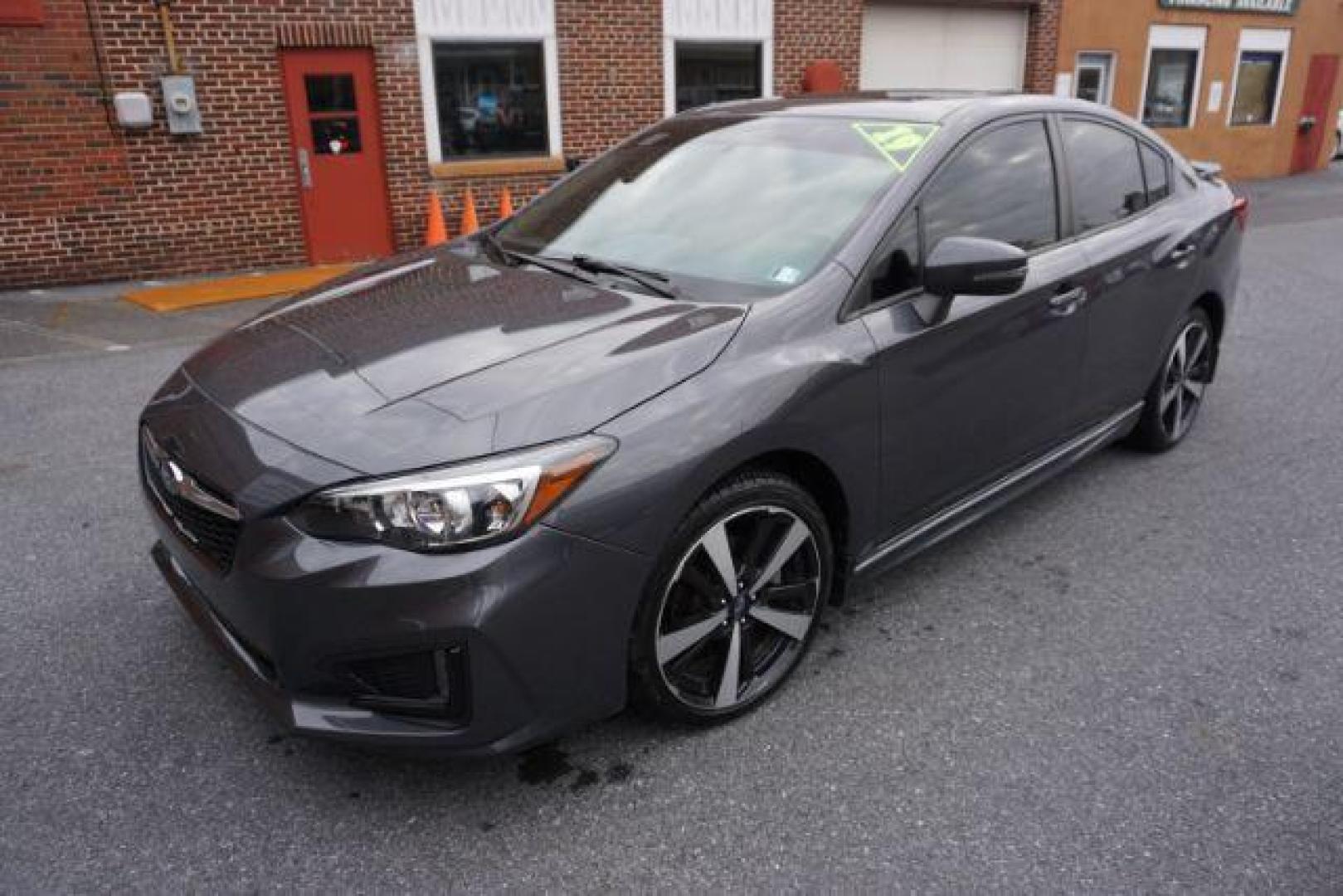 2019 Magnetite Gray Metallic /Black SUBARU IMPREZA SPORT (4S3GKAM64K3) with an 2L H-4 gasoline direct injection engine, located at 312 Centre Ave, Schuylkill Haven, PA, 17972, (570) 593-5278, 40.638130, -76.177383- Photo#2