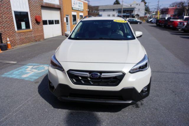 2021 Crystal White Pearl Subaru Crosstrek Limited (JF2GTHMC1M8) with an 2.5L H-4 gasoline direct injection engine, located at 312 Centre Ave, Schuylkill Haven, PA, 17972, (570) 593-5278, 40.638130, -76.177383 - Photo#1