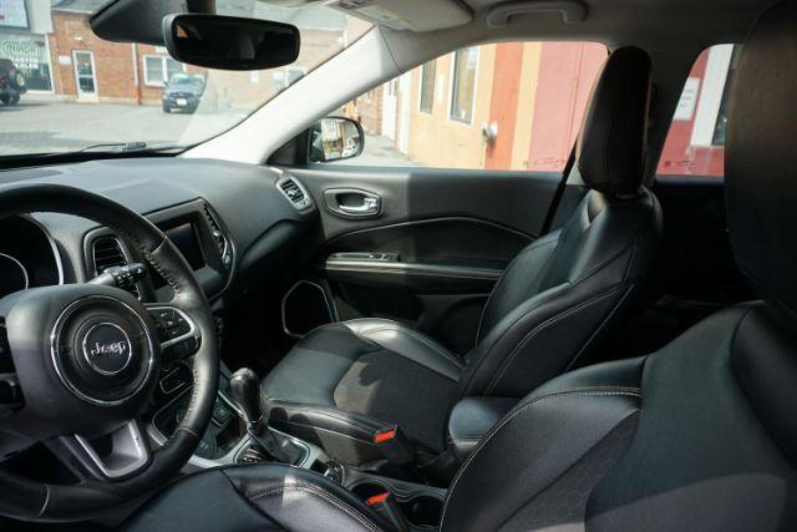 2017 Diamond Black Crystal Pearlcoat /Black Jeep New Compass Latitude 4x4 (3C4NJDBB8HT) with an Tigershark MultiAir 2.4L I-4 variable valve contro engine, located at 312 Centre Ave, Schuylkill Haven, PA, 17972, (570) 593-5278, 40.638130, -76.177383 - Photo#20