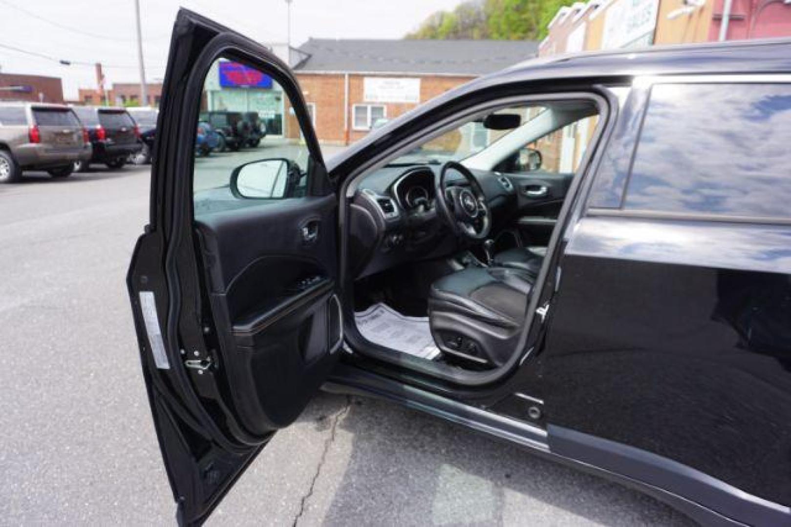 2017 Diamond Black Crystal Pearlcoat /Black Jeep New Compass Latitude 4x4 (3C4NJDBB8HT) with an Tigershark MultiAir 2.4L I-4 variable valve contro engine, located at 312 Centre Ave, Schuylkill Haven, PA, 17972, (570) 593-5278, 40.638130, -76.177383 - Photo#23