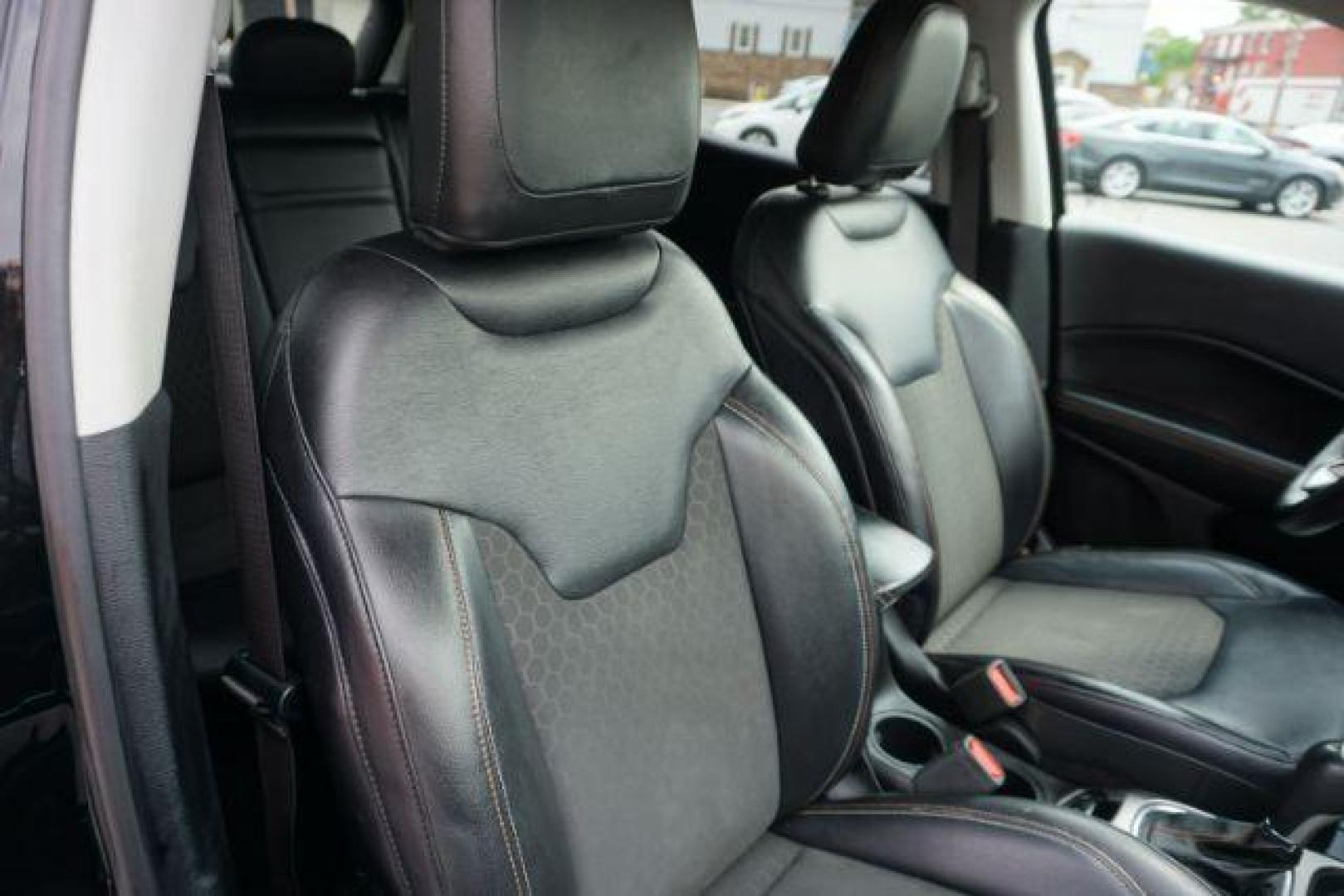 2017 Diamond Black Crystal Pearlcoat /Black Jeep New Compass Latitude 4x4 (3C4NJDBB8HT) with an Tigershark MultiAir 2.4L I-4 variable valve contro engine, located at 312 Centre Ave, Schuylkill Haven, PA, 17972, (570) 593-5278, 40.638130, -76.177383 - Photo#39