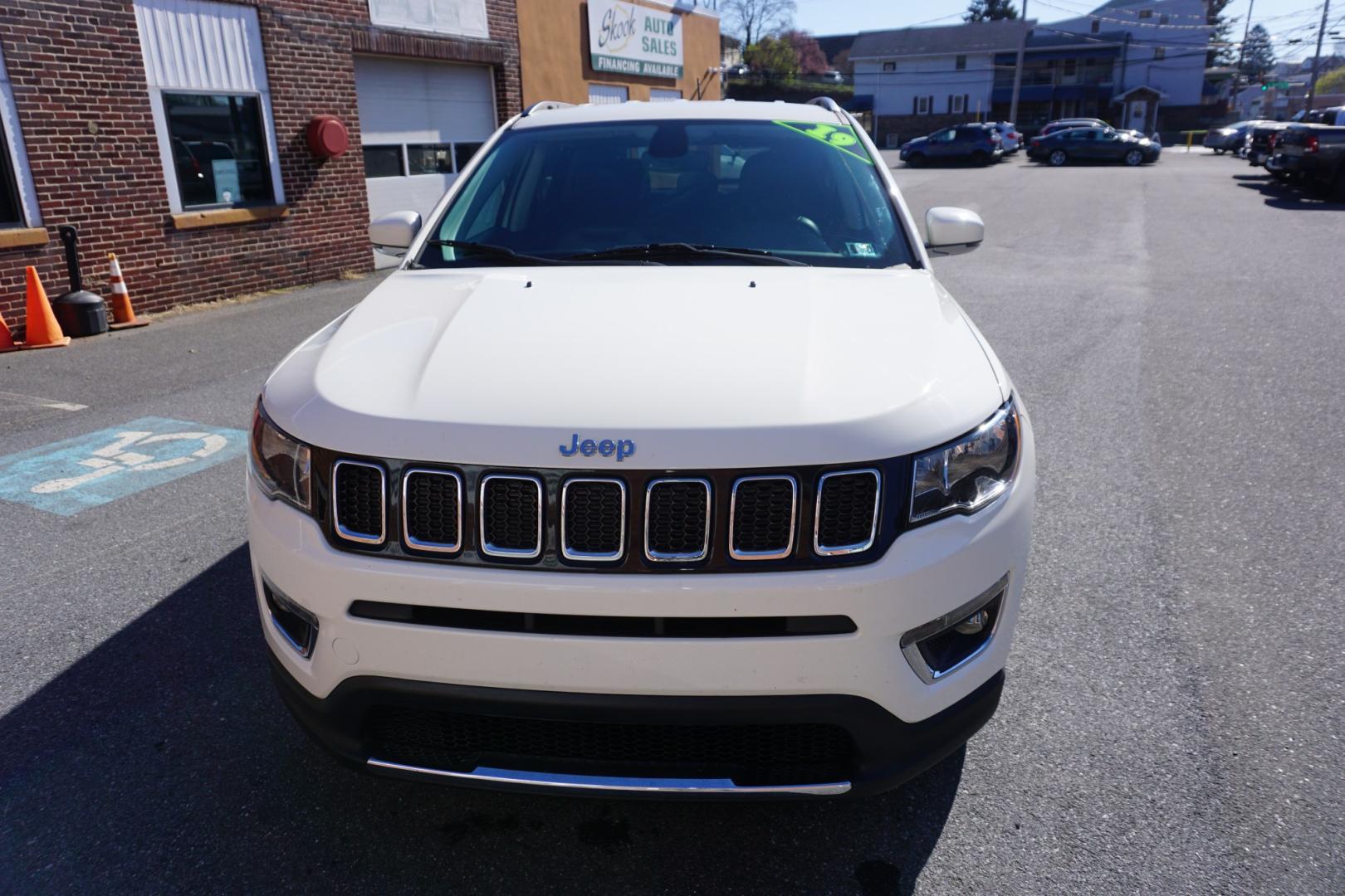 2019 White Clearcoat JEEP COMPASS LIMITED (3C4NJDCB8KT) with an 2.4L I-4 variable valve control engine, located at 312 Centre Ave, Schuylkill Haven, PA, 17972, (570) 593-5278, 40.638130, -76.177383 - Photo#1