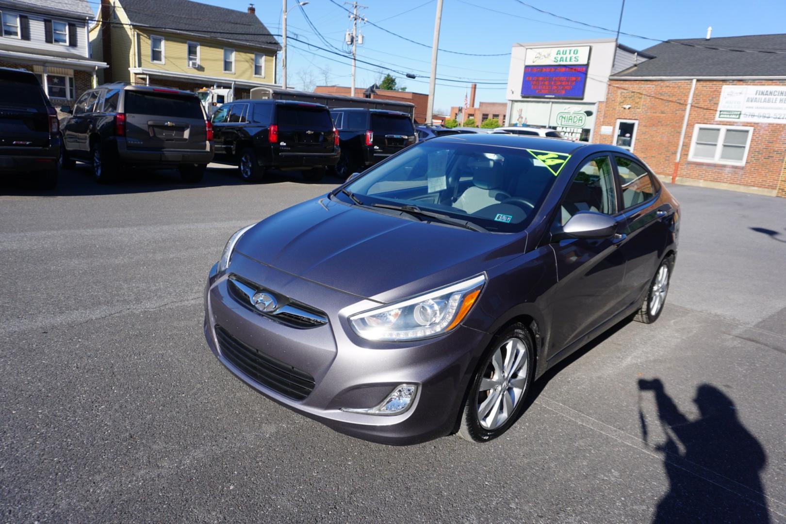 2014 HYUNDAI ACCENT GLS (KMHCU4AE4EU) , located at 312 Centre Ave, Schuylkill Haven, PA, 17972, (570) 593-5278, 40.638130, -76.177383- Photo#3