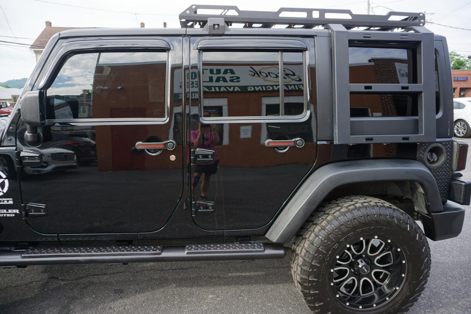 2013 BLACK /ORANGE JEEP WRANGLER SPORT (1C4BJWDG2DL) with an 3.6L V6 engine, AUTOMATIC transmission, located at 312 Centre Ave, Schuylkill Haven, PA, 17972, (570) 593-5278, 40.638130, -76.177383- Photo#6