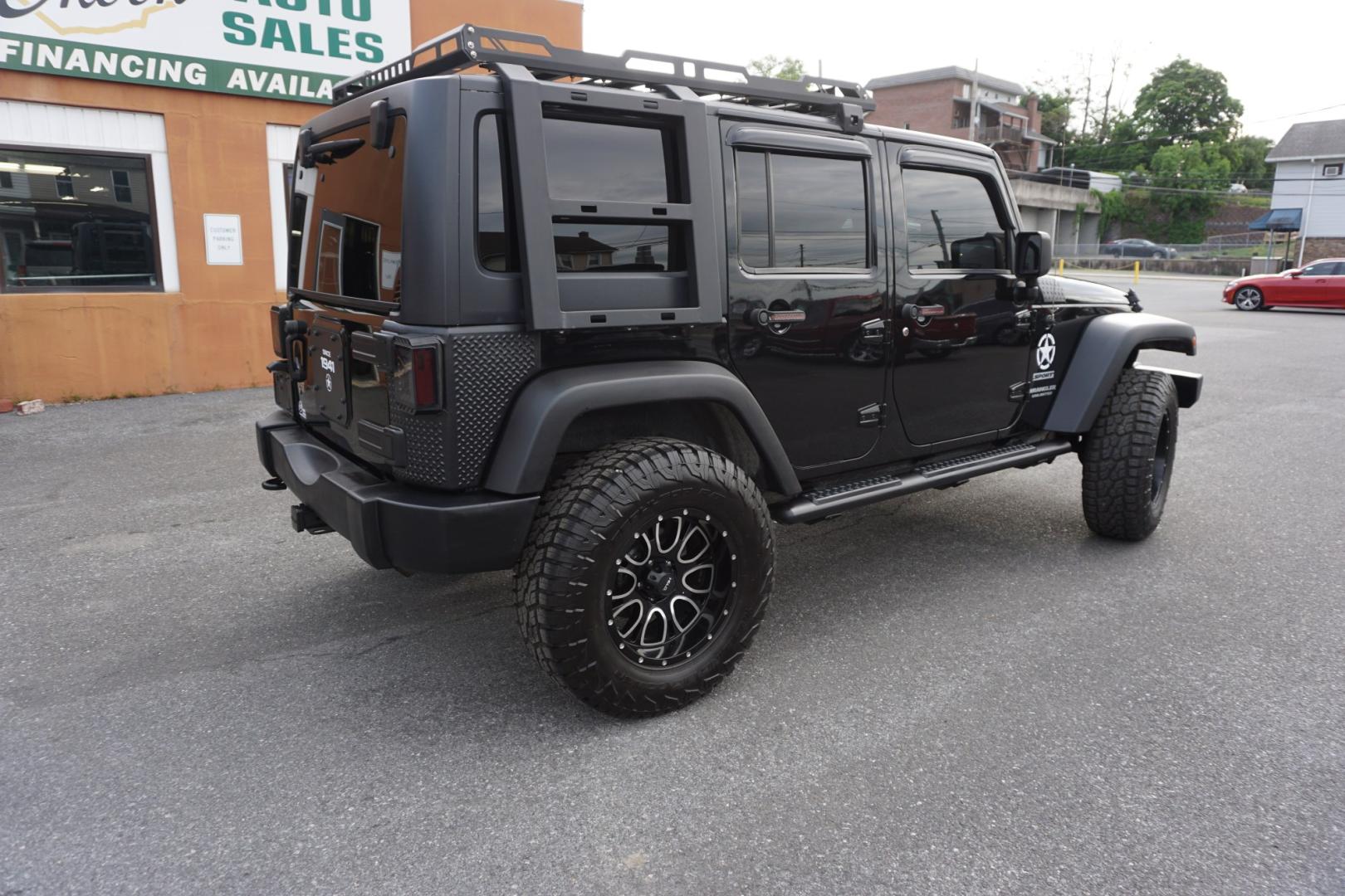 2013 BLACK /ORANGE JEEP WRANGLER SPORT (1C4BJWDG2DL) with an 3.6L V6 engine, AUTOMATIC transmission, located at 312 Centre Ave, Schuylkill Haven, PA, 17972, (570) 593-5278, 40.638130, -76.177383- Photo#10