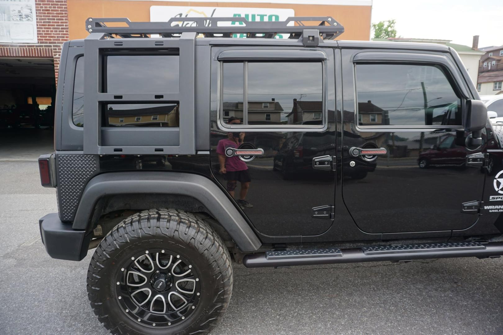 2013 BLACK /ORANGE JEEP WRANGLER SPORT (1C4BJWDG2DL) with an 3.6L V6 engine, AUTOMATIC transmission, located at 312 Centre Ave, Schuylkill Haven, PA, 17972, (570) 593-5278, 40.638130, -76.177383- Photo#12