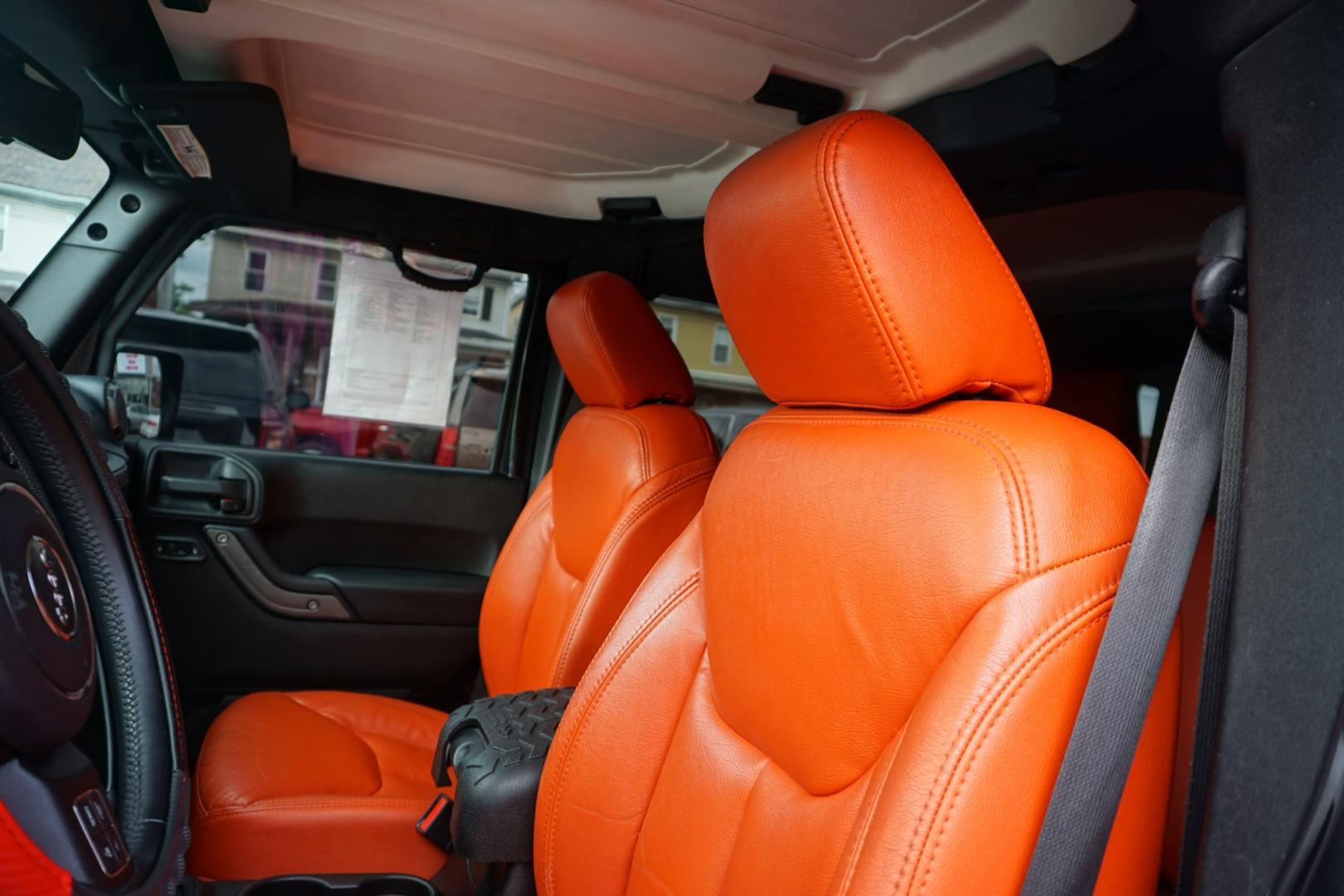 2013 BLACK /ORANGE JEEP WRANGLER SPORT (1C4BJWDG2DL) with an 3.6L V6 engine, AUTOMATIC transmission, located at 312 Centre Ave, Schuylkill Haven, PA, 17972, (570) 593-5278, 40.638130, -76.177383- Photo#18