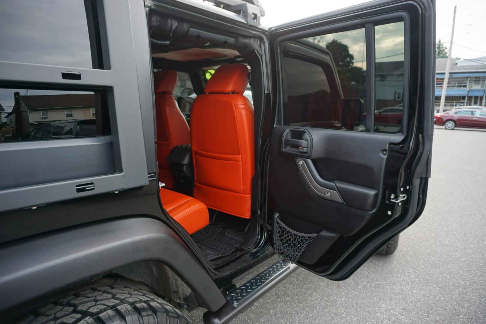 2013 BLACK /ORANGE JEEP WRANGLER SPORT (1C4BJWDG2DL) with an 3.6L V6 engine, AUTOMATIC transmission, located at 312 Centre Ave, Schuylkill Haven, PA, 17972, (570) 593-5278, 40.638130, -76.177383- Photo#34