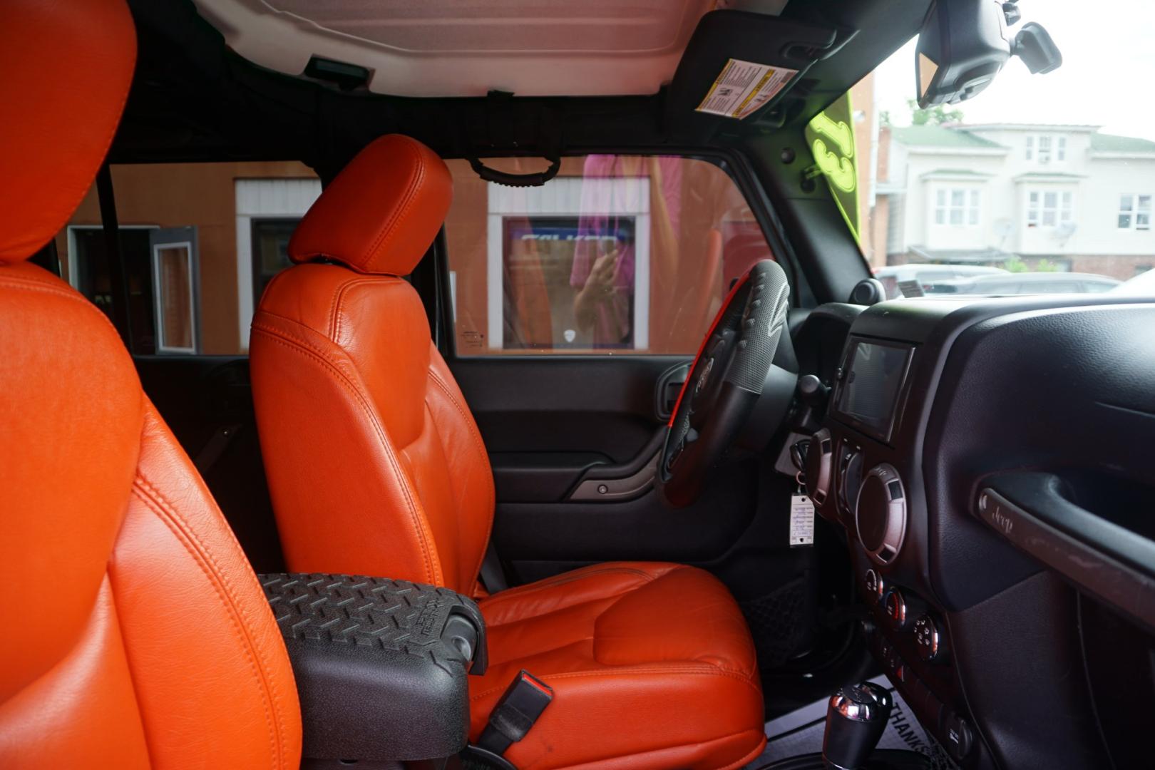 2013 BLACK /ORANGE JEEP WRANGLER SPORT (1C4BJWDG2DL) with an 3.6L V6 engine, AUTOMATIC transmission, located at 312 Centre Ave, Schuylkill Haven, PA, 17972, (570) 593-5278, 40.638130, -76.177383- Photo#36