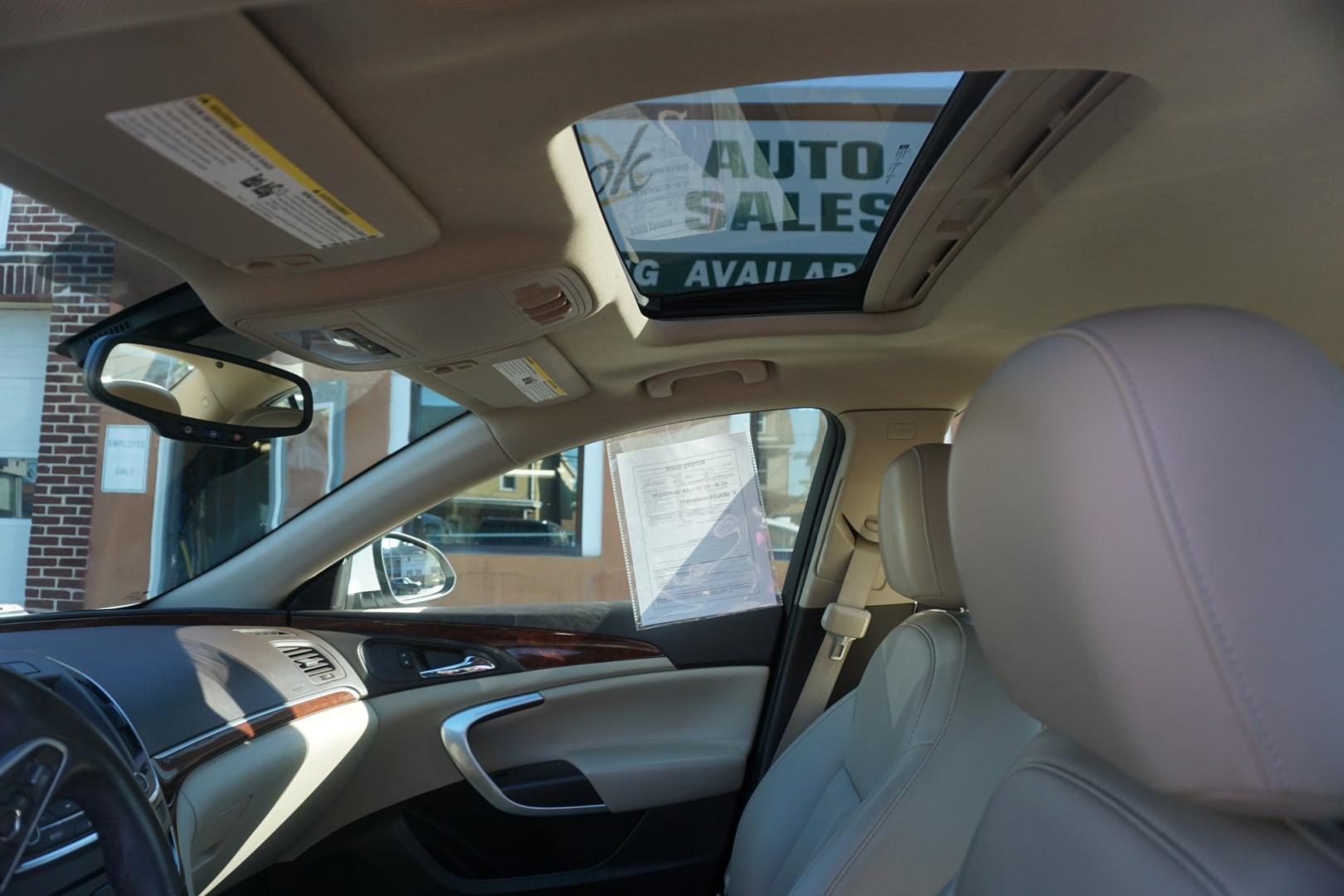 2015 WHITE /TAN BUICK REGAL TURBO (2G4GL5EX8F9) with an 2L I4 engine, AUTOMATIC transmission, located at 312 Centre Ave, Schuylkill Haven, PA, 17972, (570) 593-5278, 40.638130, -76.177383- Photo#23