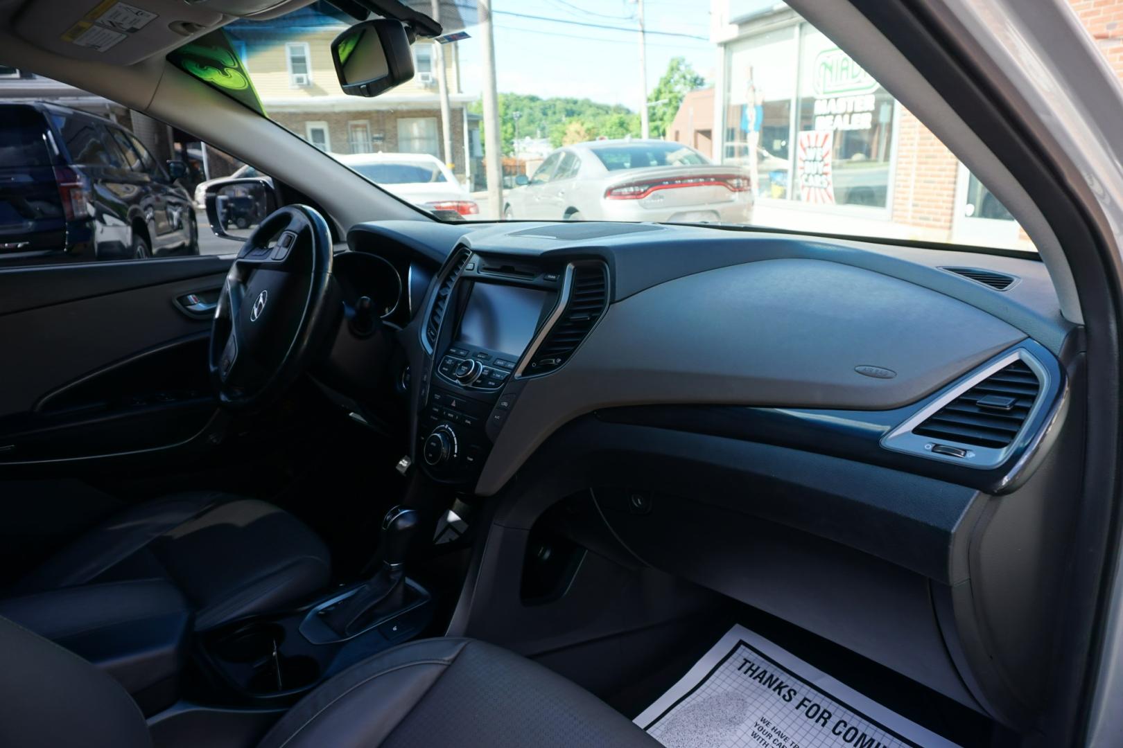 2013 SILVER /BLACK HYUNDAI SANTA FE SPORT (5XYZWDLA0DG) with an 2L I4 engine, AUTOMATIC transmission, located at 312 Centre Ave, Schuylkill Haven, PA, 17972, (570) 593-5278, 40.638130, -76.177383- Photo#36