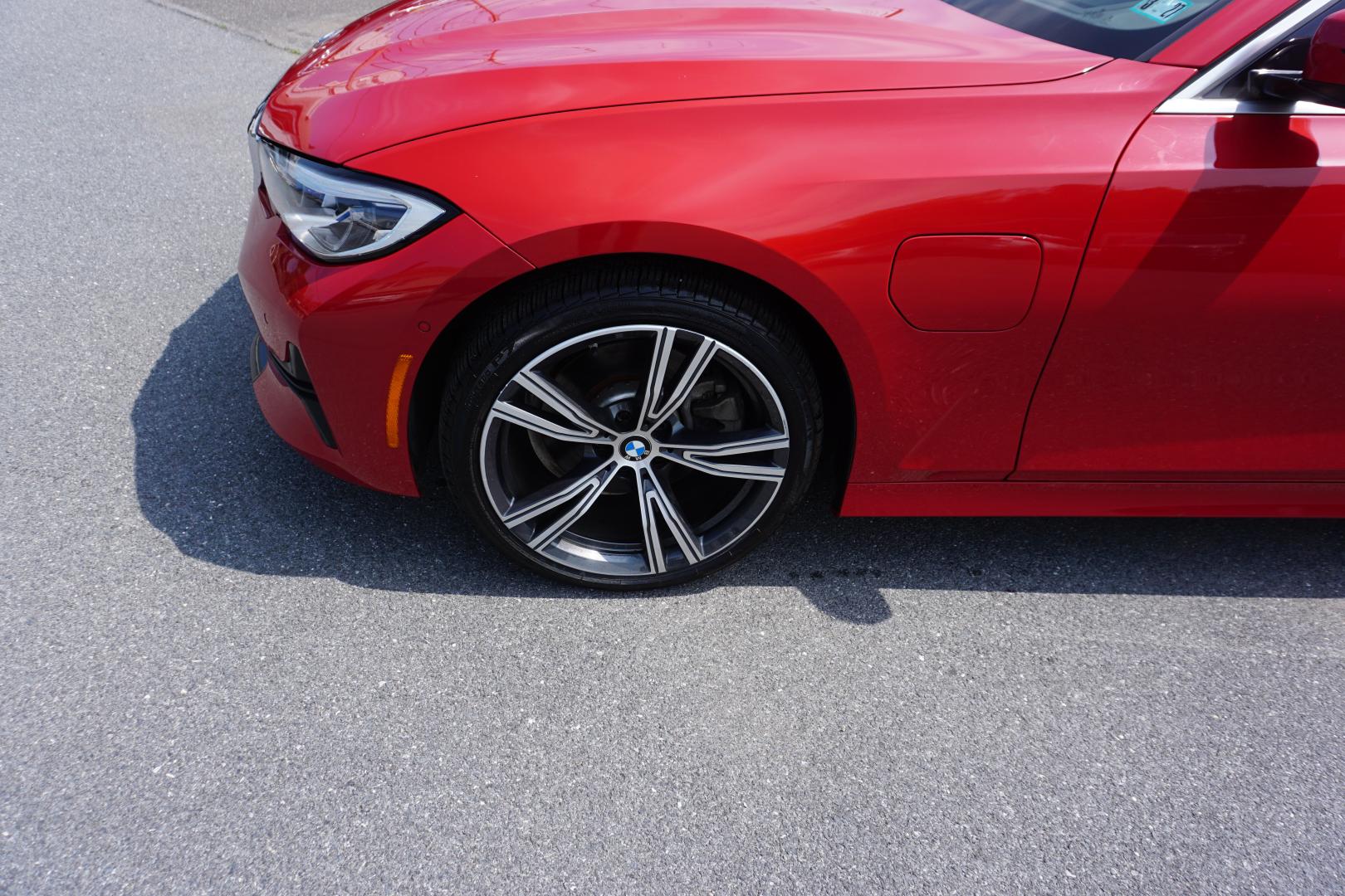 2021 MELBOURNE RED METALL BMW 3-SERIES 330E XDRIVE (WBA5P9C02MF) with an 2L I4 engine, AUTOMATIC transmission, located at 312 Centre Ave, Schuylkill Haven, PA, 17972, (570) 593-5278, 40.638130, -76.177383- Photo#4