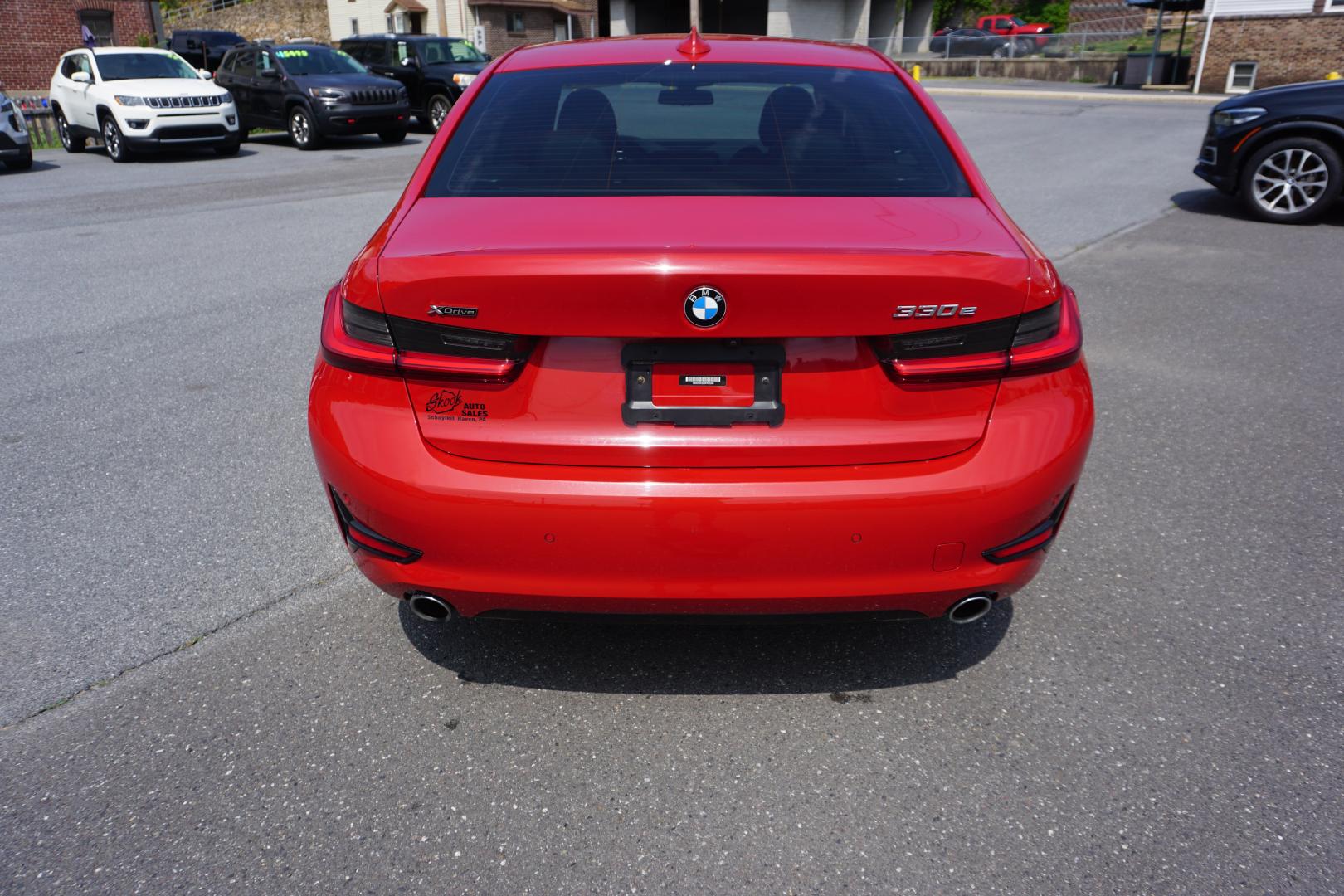 2021 MELBOURNE RED METALL BMW 3-SERIES 330E XDRIVE (WBA5P9C02MF) with an 2L I4 engine, AUTOMATIC transmission, located at 312 Centre Ave, Schuylkill Haven, PA, 17972, (570) 593-5278, 40.638130, -76.177383- Photo#9
