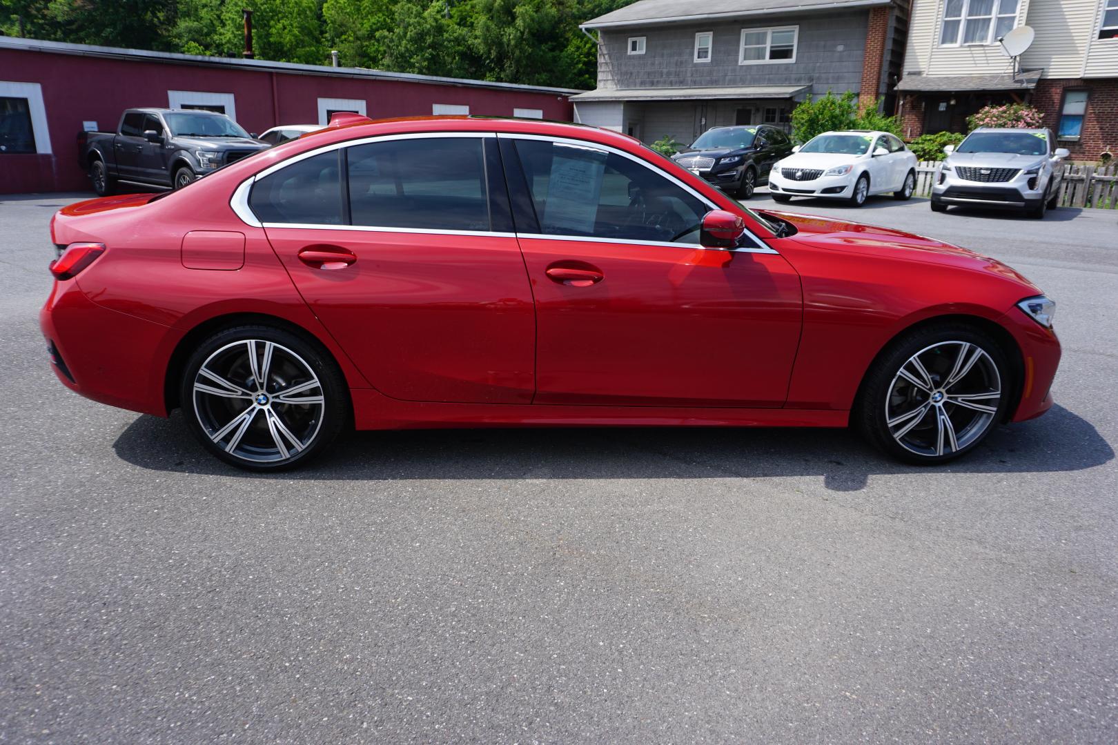 2021 MELBOURNE RED METALL BMW 3-SERIES 330E XDRIVE (WBA5P9C02MF) with an 2L I4 engine, AUTOMATIC transmission, located at 312 Centre Ave, Schuylkill Haven, PA, 17972, (570) 593-5278, 40.638130, -76.177383- Photo#11
