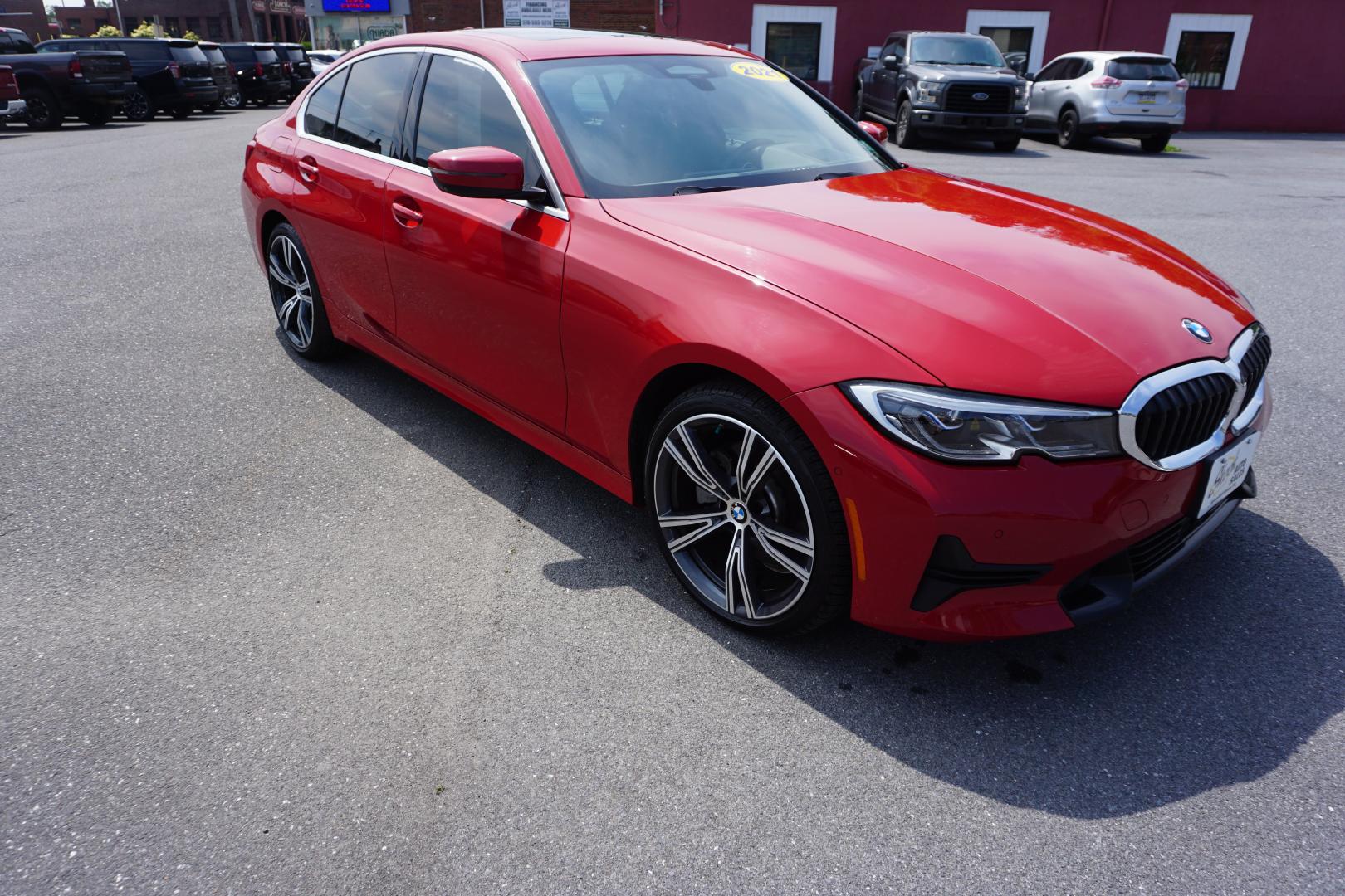 2021 MELBOURNE RED METALL BMW 3-SERIES 330E XDRIVE (WBA5P9C02MF) with an 2L I4 engine, AUTOMATIC transmission, located at 312 Centre Ave, Schuylkill Haven, PA, 17972, (570) 593-5278, 40.638130, -76.177383- Photo#16