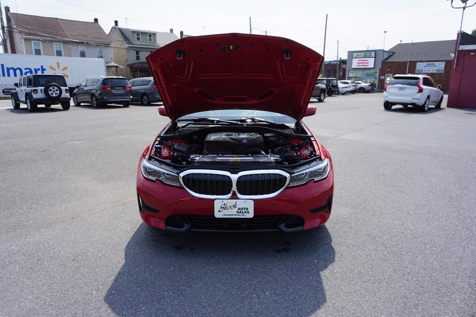 2021 MELBOURNE RED METALL BMW 3-SERIES 330E XDRIVE (WBA5P9C02MF) with an 2L I4 engine, AUTOMATIC transmission, located at 312 Centre Ave, Schuylkill Haven, PA, 17972, (570) 593-5278, 40.638130, -76.177383- Photo#17