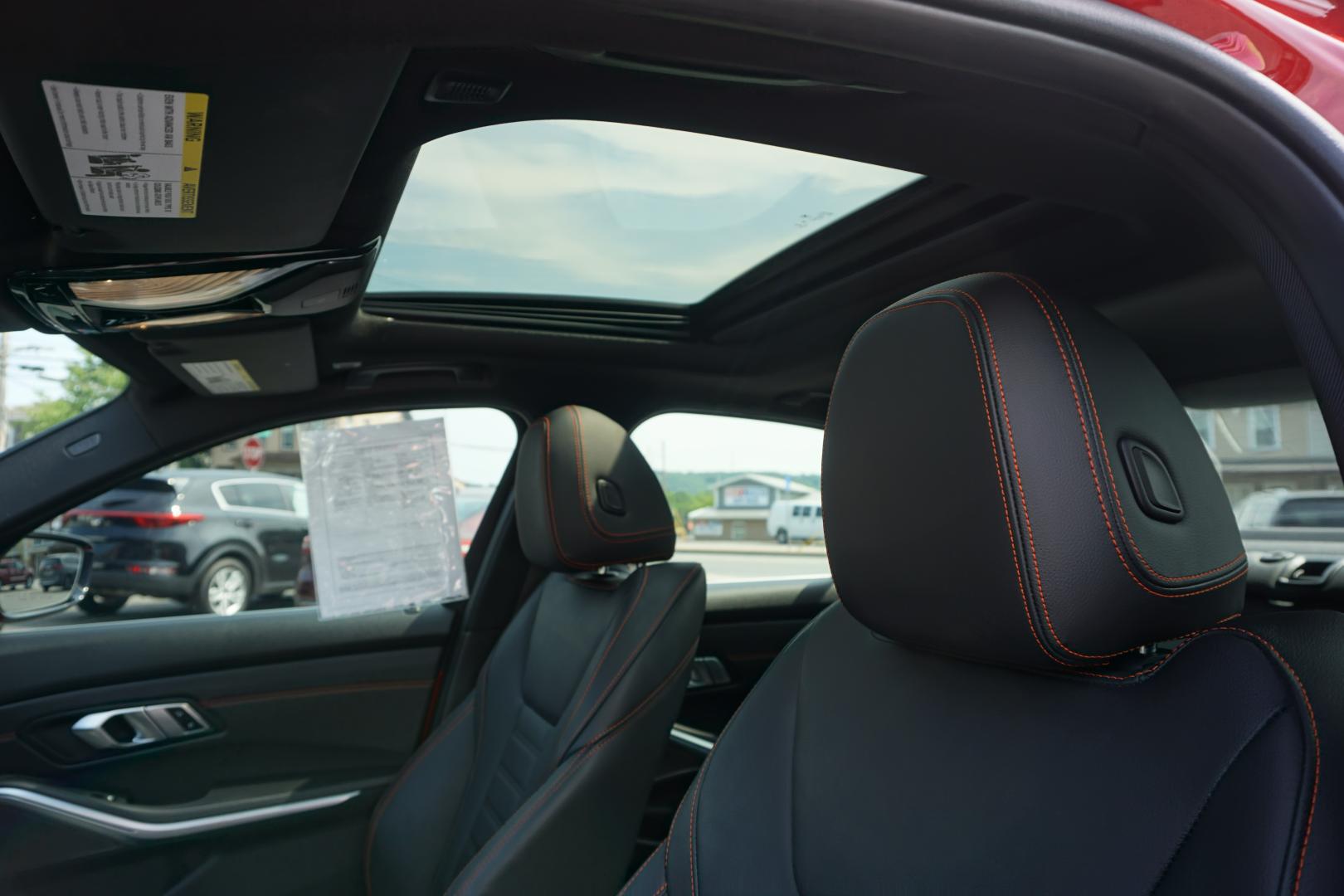 2021 MELBOURNE RED METALL BMW 3-SERIES 330E XDRIVE (WBA5P9C02MF) with an 2L I4 engine, AUTOMATIC transmission, located at 312 Centre Ave, Schuylkill Haven, PA, 17972, (570) 593-5278, 40.638130, -76.177383- Photo#19