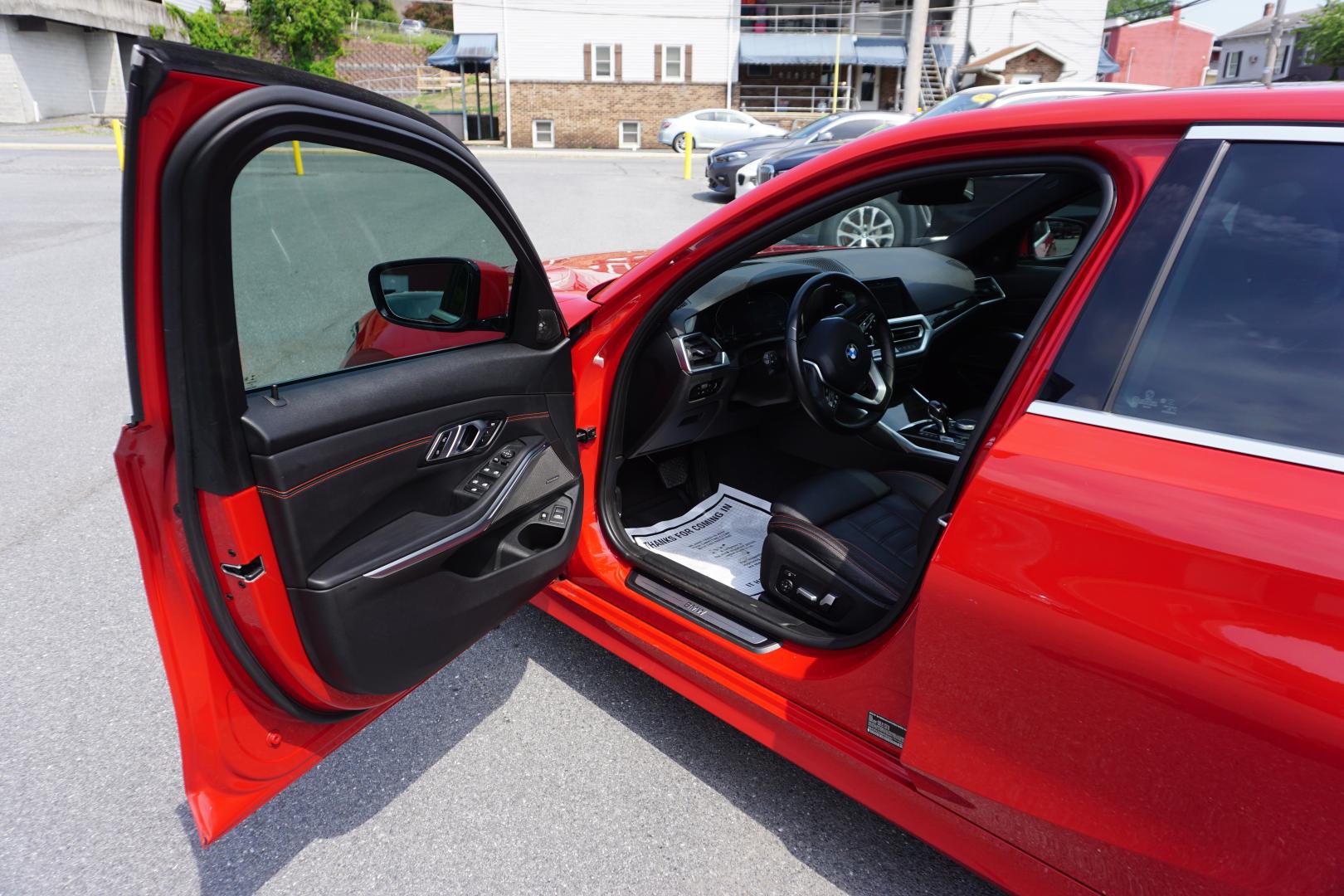 2021 MELBOURNE RED METALL BMW 3-SERIES 330E XDRIVE (WBA5P9C02MF) with an 2L I4 engine, AUTOMATIC transmission, located at 312 Centre Ave, Schuylkill Haven, PA, 17972, (570) 593-5278, 40.638130, -76.177383- Photo#24