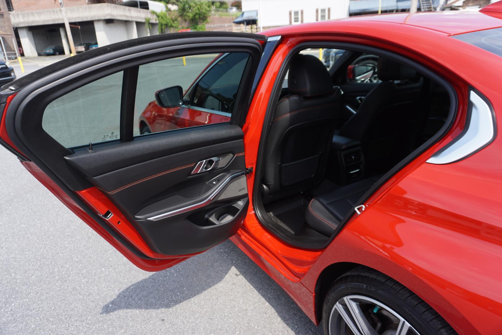 2021 MELBOURNE RED METALL BMW 3-SERIES 330E XDRIVE (WBA5P9C02MF) with an 2L I4 engine, AUTOMATIC transmission, located at 312 Centre Ave, Schuylkill Haven, PA, 17972, (570) 593-5278, 40.638130, -76.177383- Photo#32
