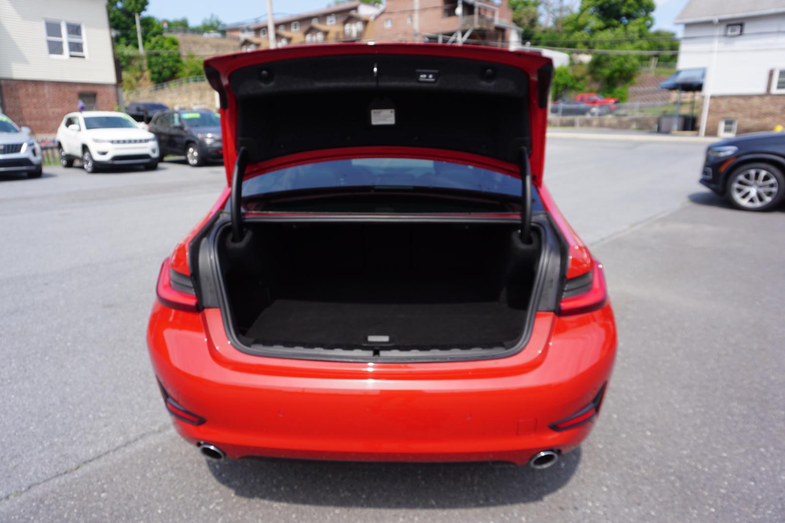 2021 MELBOURNE RED METALL BMW 3-SERIES 330E XDRIVE (WBA5P9C02MF) with an 2L I4 engine, AUTOMATIC transmission, located at 312 Centre Ave, Schuylkill Haven, PA, 17972, (570) 593-5278, 40.638130, -76.177383- Photo#33