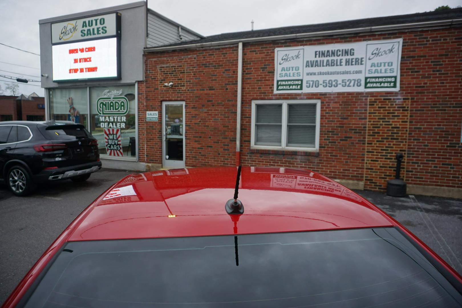 2014 RED /BLACK DODGE DART SXT (1C3CDFBBXED) with an 2.4L I4 engine, AUTOMATIC transmission, located at 312 Centre Ave, Schuylkill Haven, PA, 17972, (570) 593-5278, 40.638130, -76.177383- Photo#8
