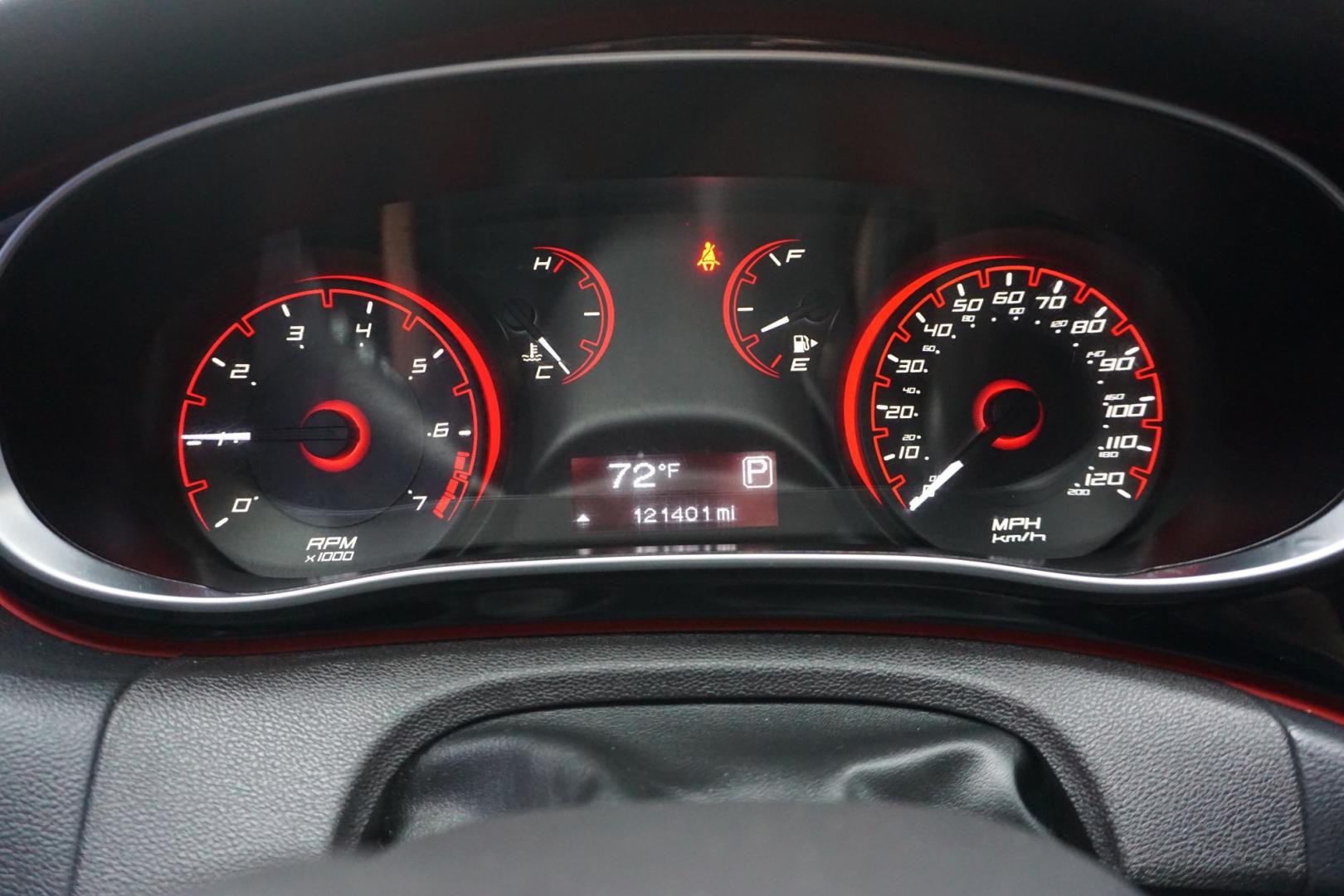 2014 RED /BLACK DODGE DART SXT (1C3CDFBBXED) with an 2.4L I4 engine, AUTOMATIC transmission, located at 312 Centre Ave, Schuylkill Haven, PA, 17972, (570) 593-5278, 40.638130, -76.177383- Photo#26