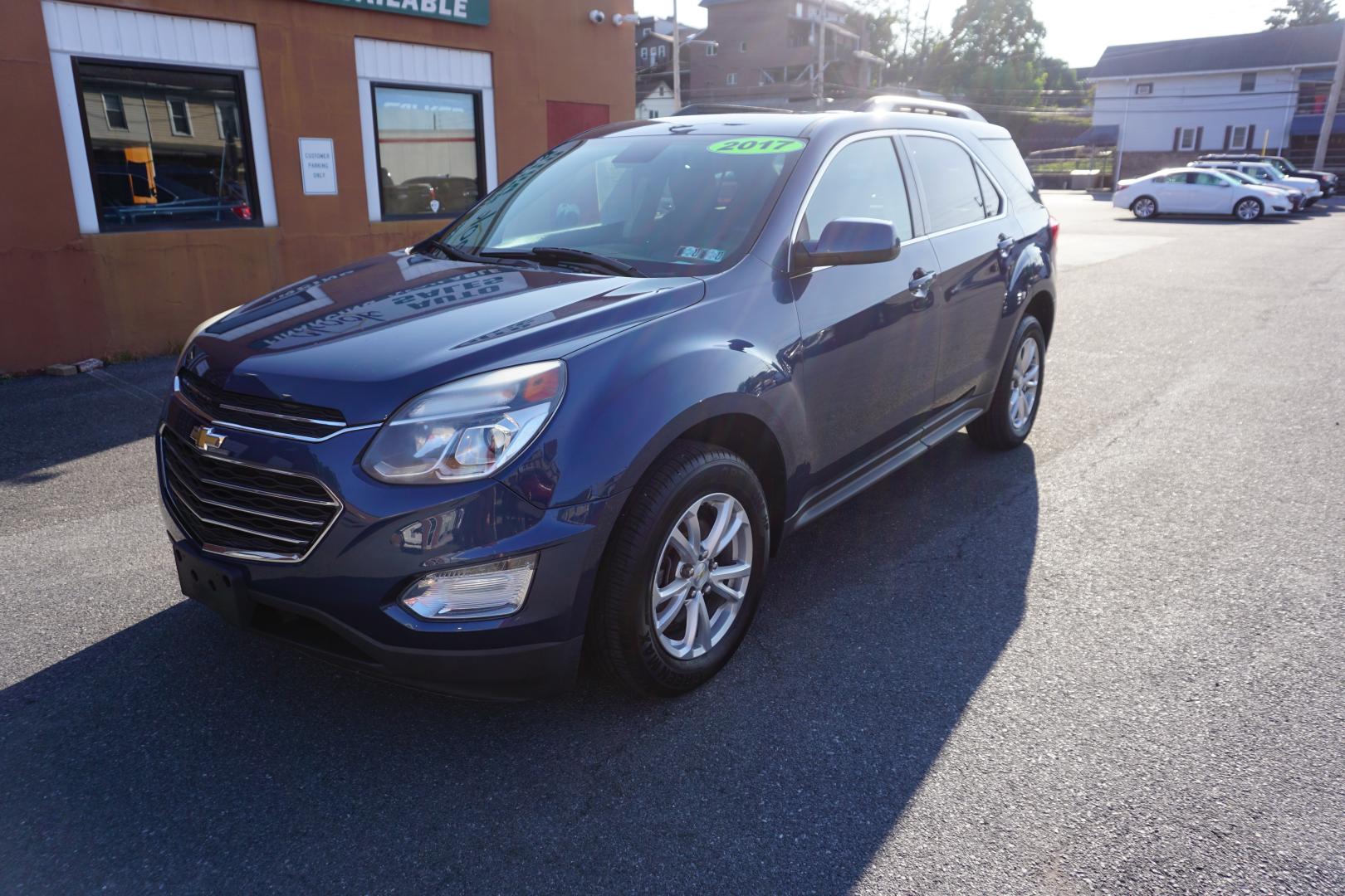 2017 BLUE /BLACK CHEVROLET EQUINOX LT (2GNFLFEK1H6) with an 2.4L I4 engine, AUTOMATIC transmission, located at 312 Centre Ave, Schuylkill Haven, PA, 17972, (570) 593-5278, 40.638130, -76.177383- Photo#2