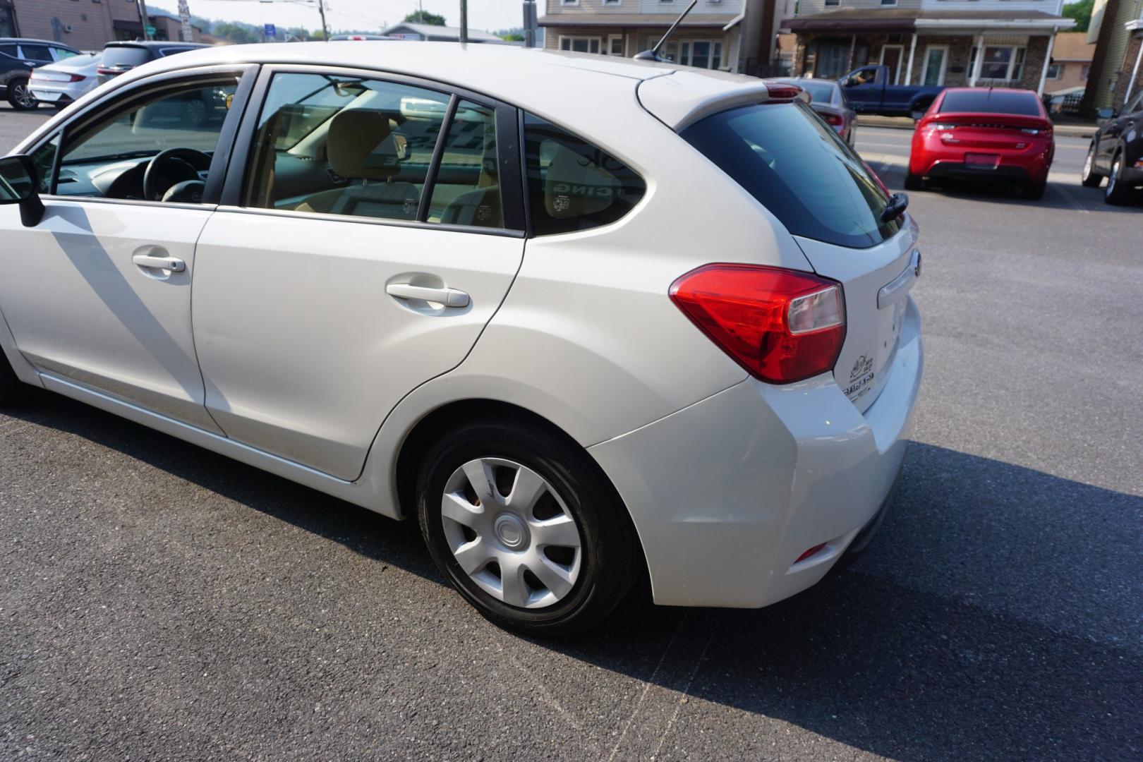 2015 WHITE /GRAY SUBARU IMPREZA (JF1GPAA64FG) with an 2L H4 engine, MANUAL transmission, located at 312 Centre Ave, Schuylkill Haven, PA, 17972, (570) 593-5278, 40.638130, -76.177383- Photo#5