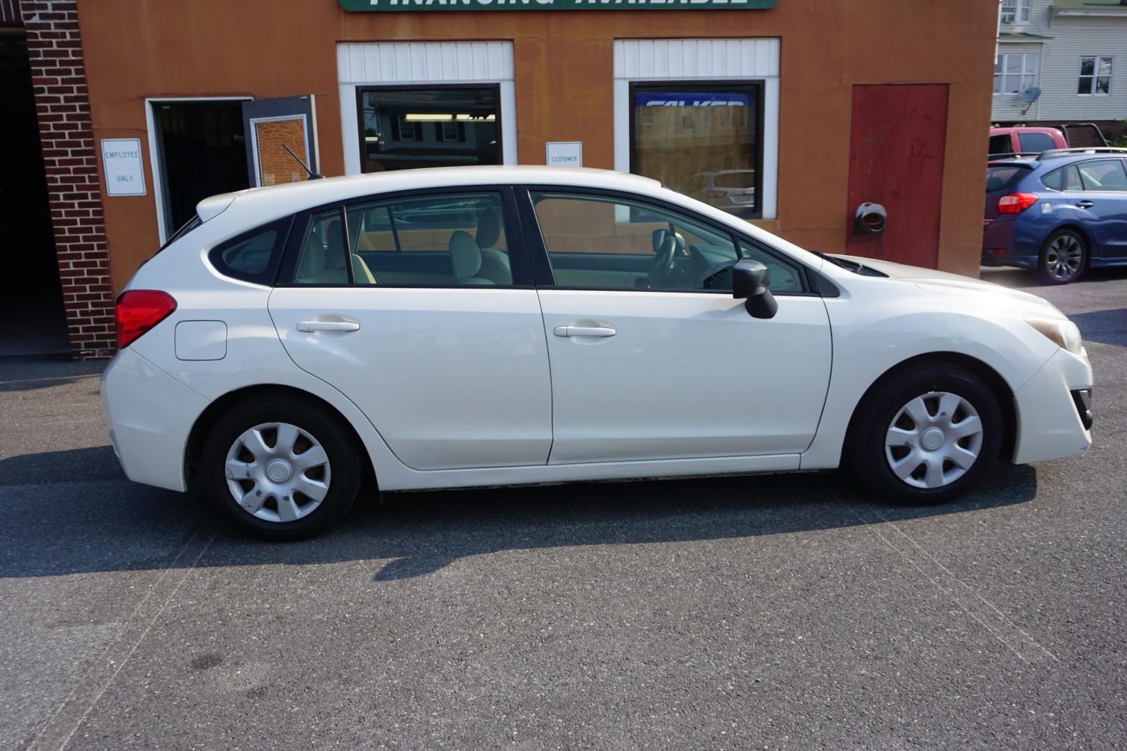 2015 WHITE /GRAY SUBARU IMPREZA (JF1GPAA64FG) with an 2L H4 engine, MANUAL transmission, located at 312 Centre Ave, Schuylkill Haven, PA, 17972, (570) 593-5278, 40.638130, -76.177383- Photo#8