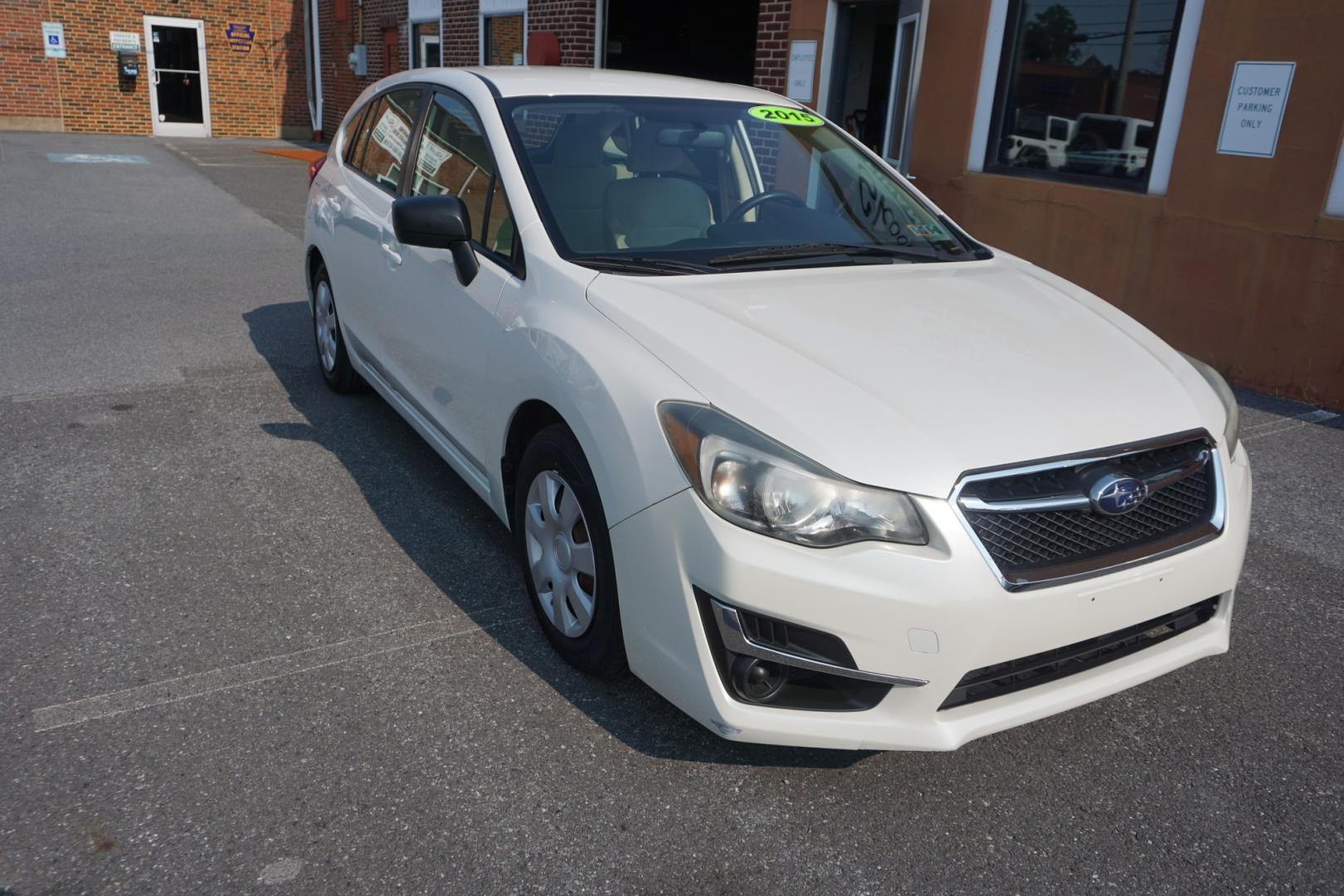 2015 WHITE /GRAY SUBARU IMPREZA (JF1GPAA64FG) with an 2L H4 engine, MANUAL transmission, located at 312 Centre Ave, Schuylkill Haven, PA, 17972, (570) 593-5278, 40.638130, -76.177383- Photo#13