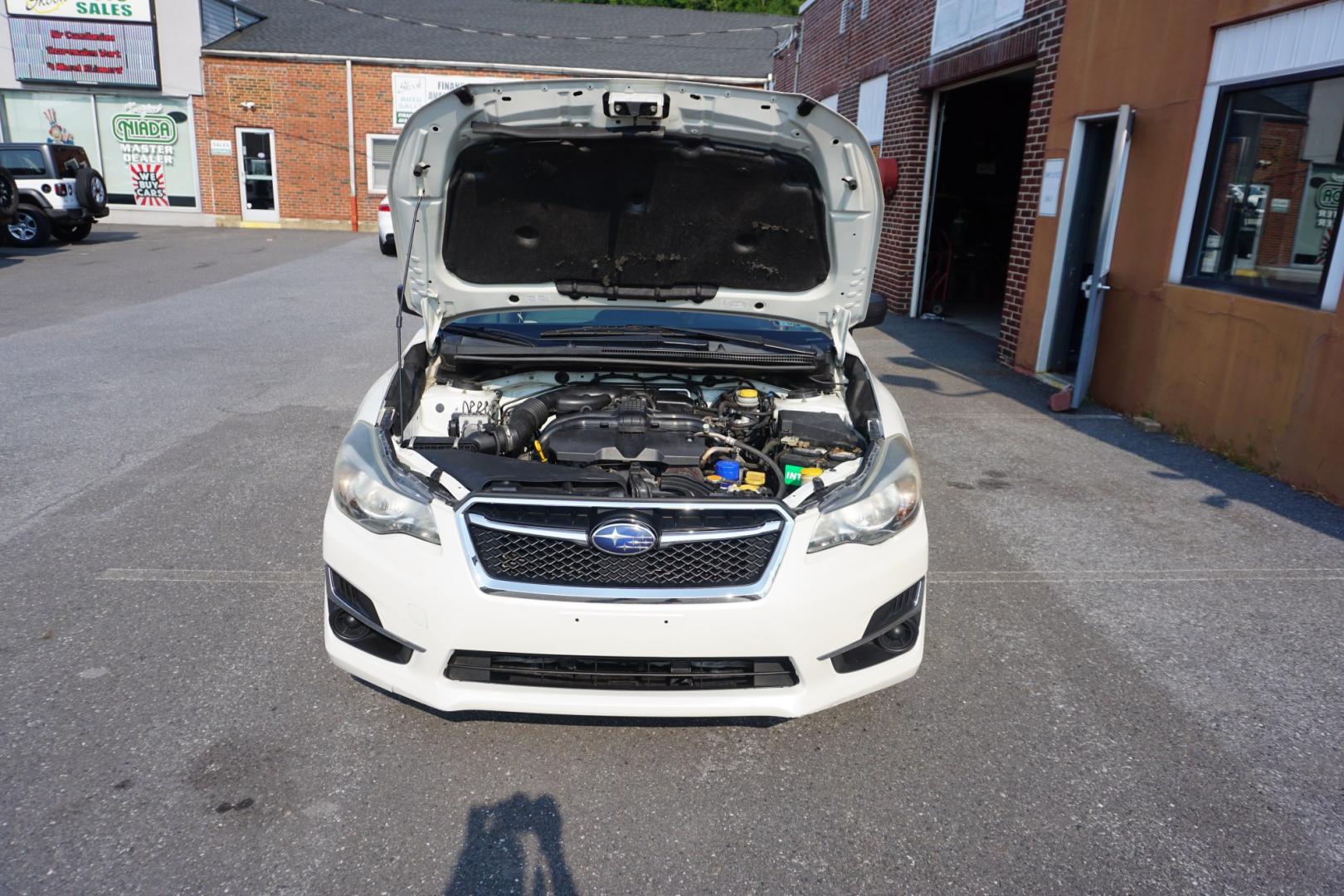 2015 WHITE /GRAY SUBARU IMPREZA (JF1GPAA64FG) with an 2L H4 engine, MANUAL transmission, located at 312 Centre Ave, Schuylkill Haven, PA, 17972, (570) 593-5278, 40.638130, -76.177383- Photo#14