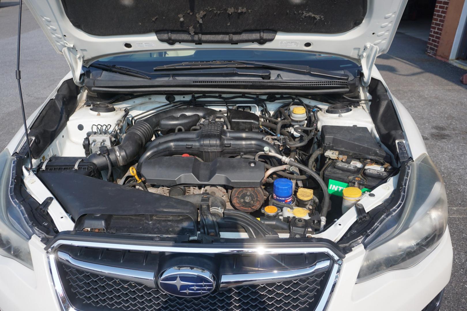 2015 WHITE /GRAY SUBARU IMPREZA (JF1GPAA64FG) with an 2L H4 engine, MANUAL transmission, located at 312 Centre Ave, Schuylkill Haven, PA, 17972, (570) 593-5278, 40.638130, -76.177383- Photo#15