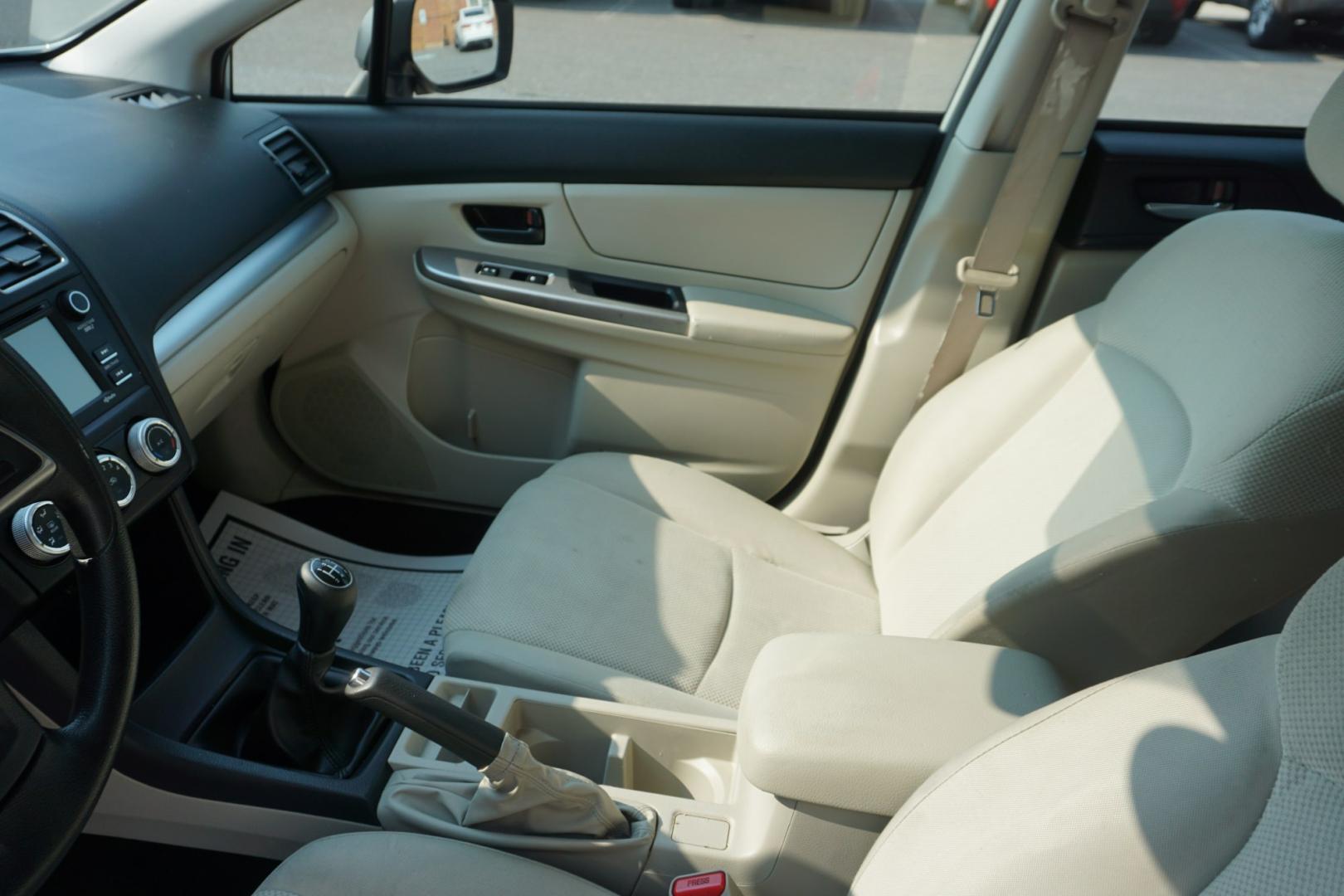 2015 WHITE /GRAY SUBARU IMPREZA (JF1GPAA64FG) with an 2L H4 engine, MANUAL transmission, located at 312 Centre Ave, Schuylkill Haven, PA, 17972, (570) 593-5278, 40.638130, -76.177383- Photo#17