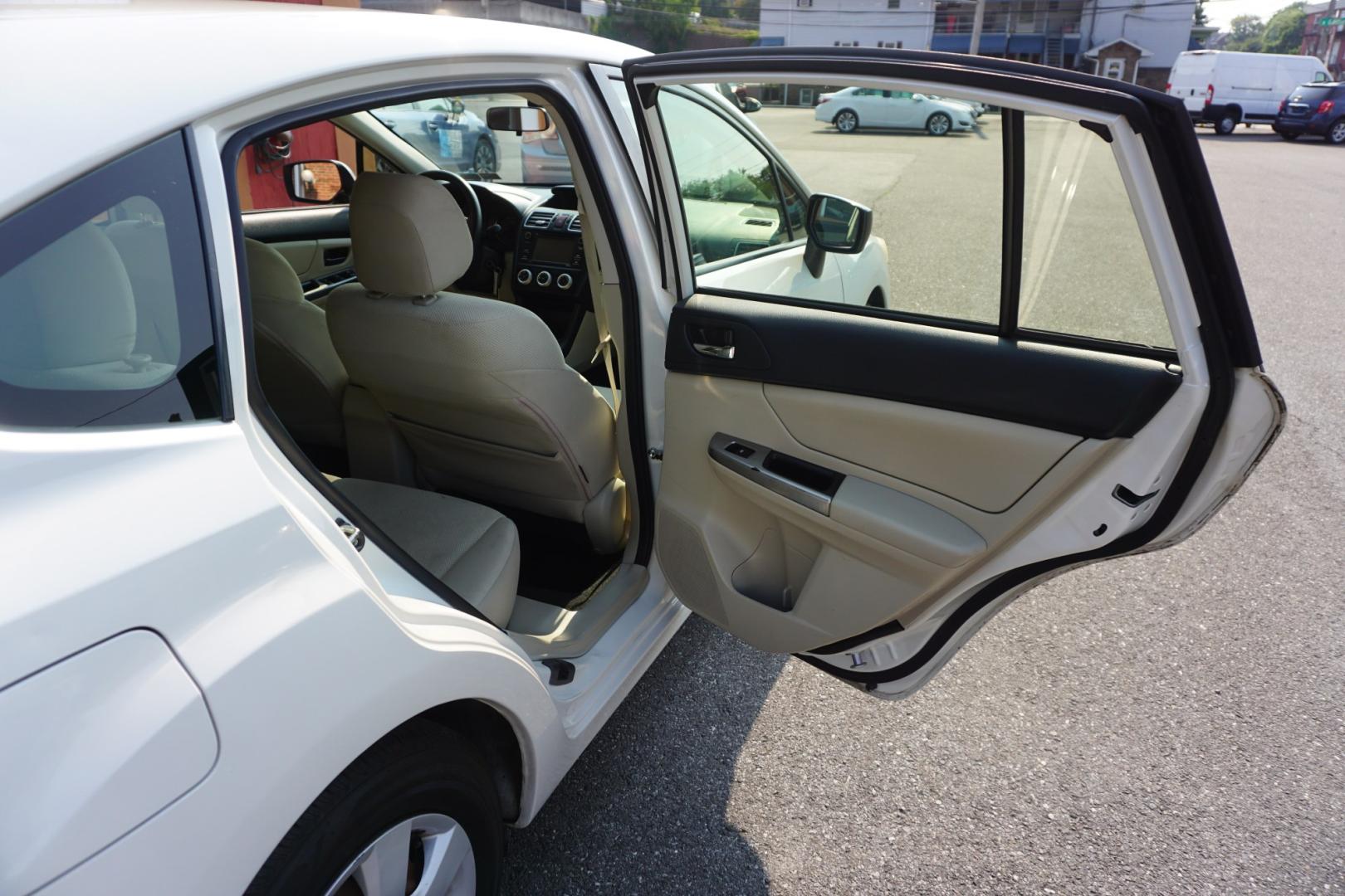 2015 WHITE /GRAY SUBARU IMPREZA (JF1GPAA64FG) with an 2L H4 engine, MANUAL transmission, located at 312 Centre Ave, Schuylkill Haven, PA, 17972, (570) 593-5278, 40.638130, -76.177383- Photo#31