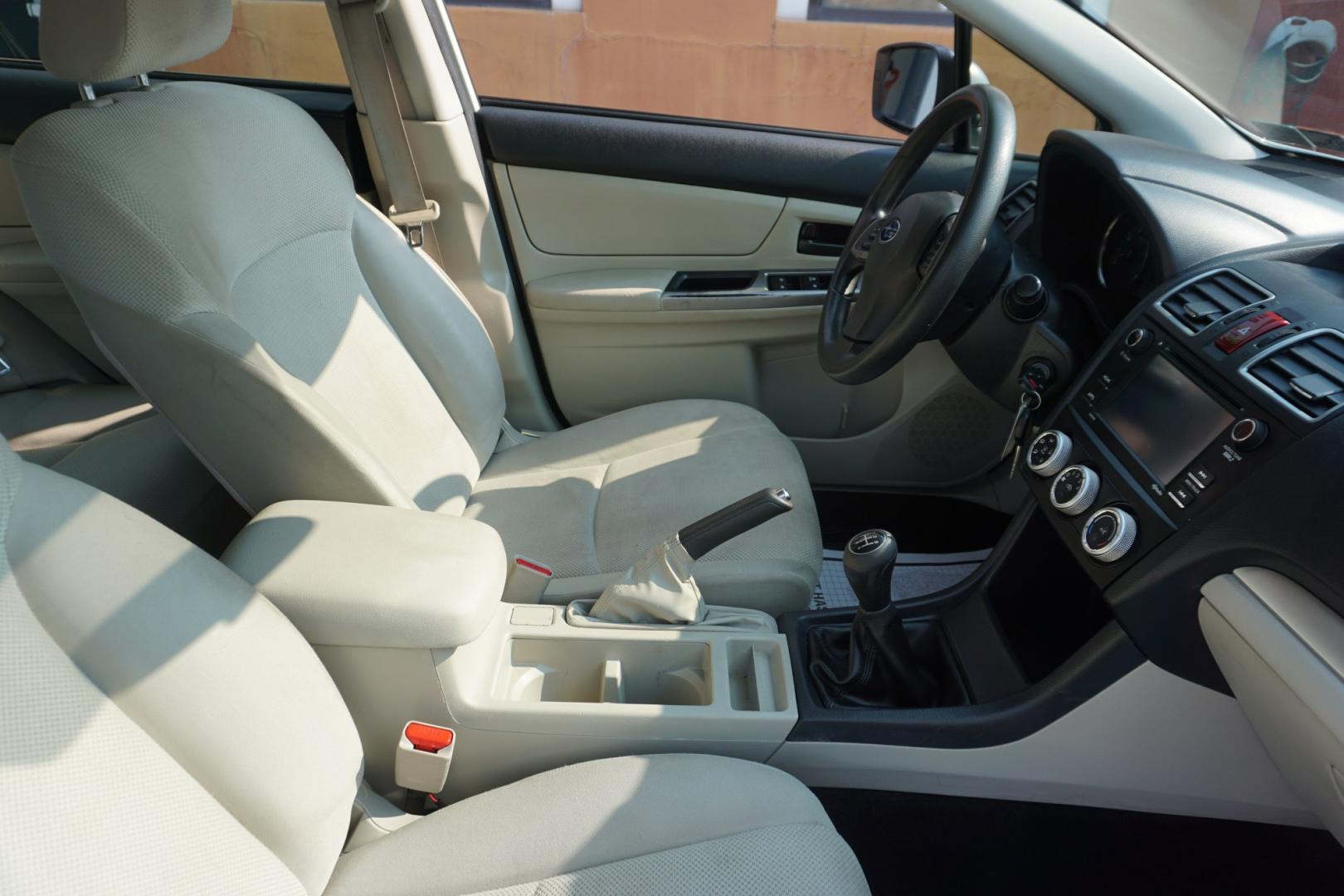 2015 WHITE /GRAY SUBARU IMPREZA (JF1GPAA64FG) with an 2L H4 engine, MANUAL transmission, located at 312 Centre Ave, Schuylkill Haven, PA, 17972, (570) 593-5278, 40.638130, -76.177383- Photo#33