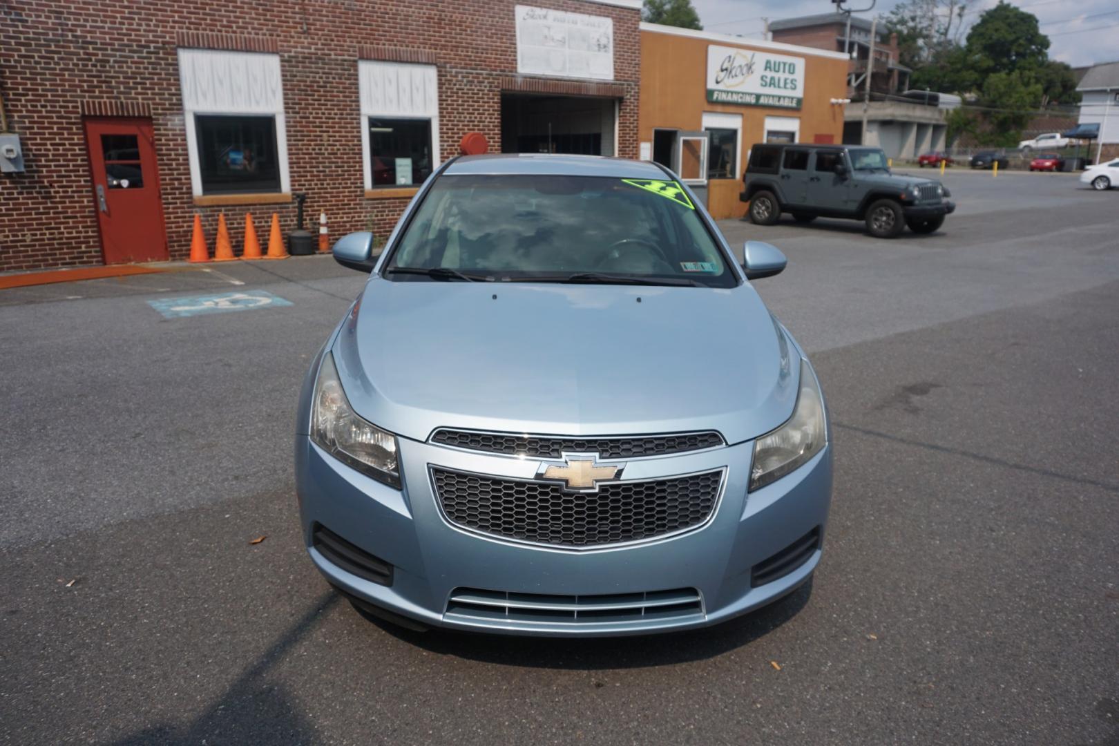 2011 BLUE /BLACK CHEVROLET CRUZE LT (1G1PF5S93B7) with an 1.4L I4 engine, AUTOMATIC transmission, located at 312 Centre Ave, Schuylkill Haven, PA, 17972, (570) 593-5278, 40.638130, -76.177383- Photo#1