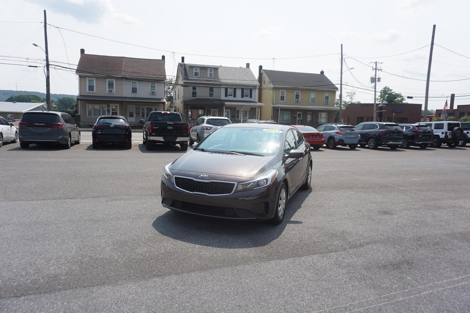 2017 TAN /BLACK KIA FORTE LX (3KPFK4A73HE) with an 2L I4 engine, AUTOMATIC transmission, located at 312 Centre Ave, Schuylkill Haven, PA, 17972, (570) 593-5278, 40.638130, -76.177383- Photo#1