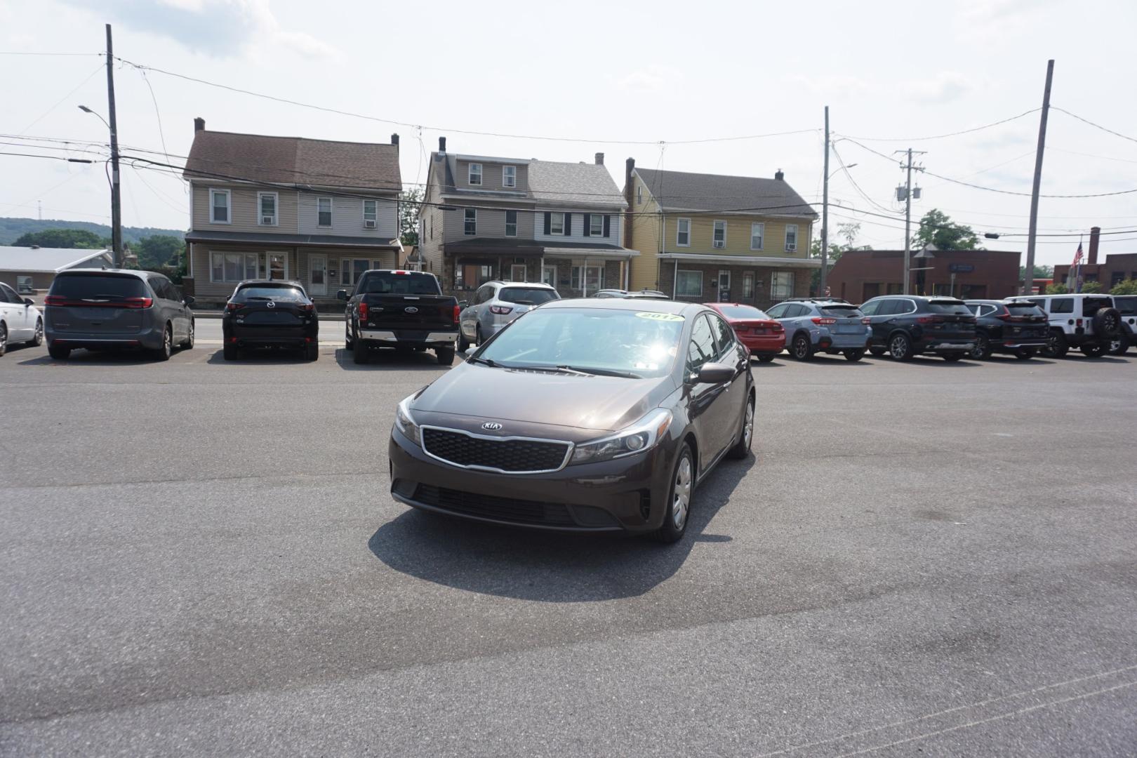 2017 TAN /BLACK KIA FORTE LX (3KPFK4A73HE) with an 2L I4 engine, AUTOMATIC transmission, located at 312 Centre Ave, Schuylkill Haven, PA, 17972, (570) 593-5278, 40.638130, -76.177383- Photo#1