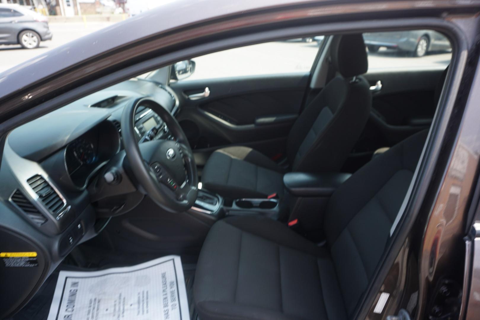 2017 TAN /BLACK KIA FORTE LX (3KPFK4A73HE) with an 2L I4 engine, AUTOMATIC transmission, located at 312 Centre Ave, Schuylkill Haven, PA, 17972, (570) 593-5278, 40.638130, -76.177383- Photo#20