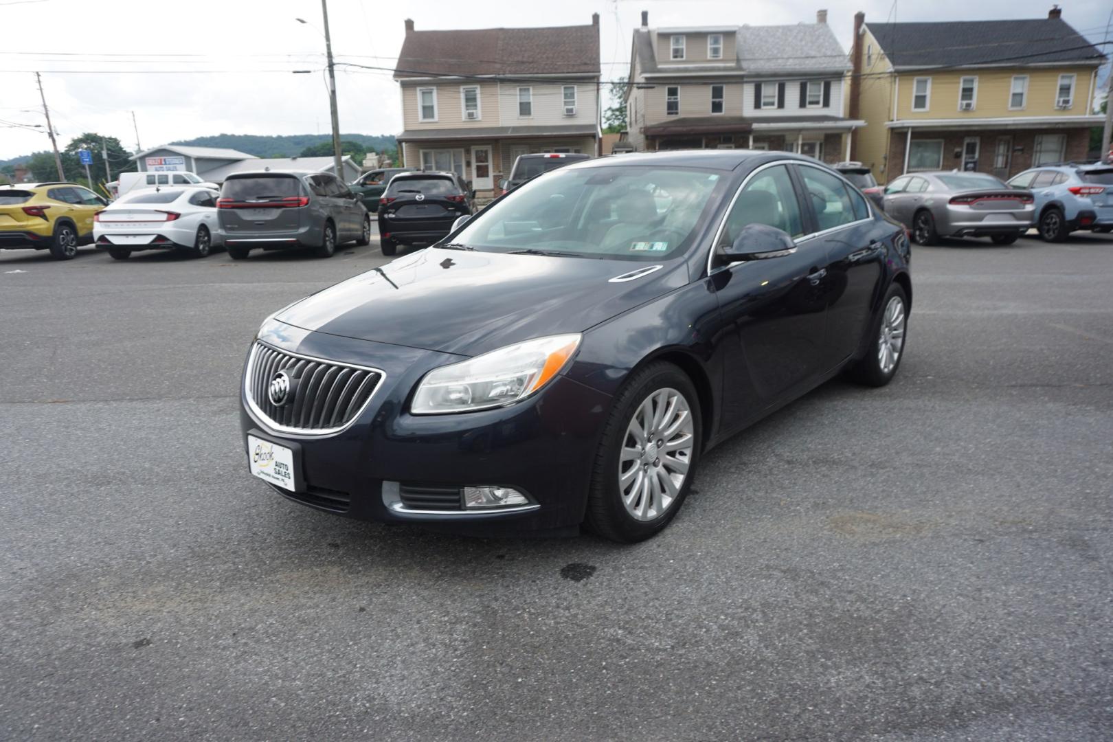 2013 BLUE /TAN BUICK REGAL LIMITED (2G4GS5EV0D9) with an 2L I4 engine, AUTOMATIC transmission, located at 312 Centre Ave, Schuylkill Haven, PA, 17972, (570) 593-5278, 40.638130, -76.177383- Photo#1