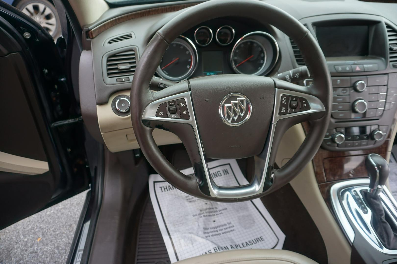 2013 BLUE /TAN BUICK REGAL LIMITED (2G4GS5EV0D9) with an 2L I4 engine, AUTOMATIC transmission, located at 312 Centre Ave, Schuylkill Haven, PA, 17972, (570) 593-5278, 40.638130, -76.177383- Photo#11
