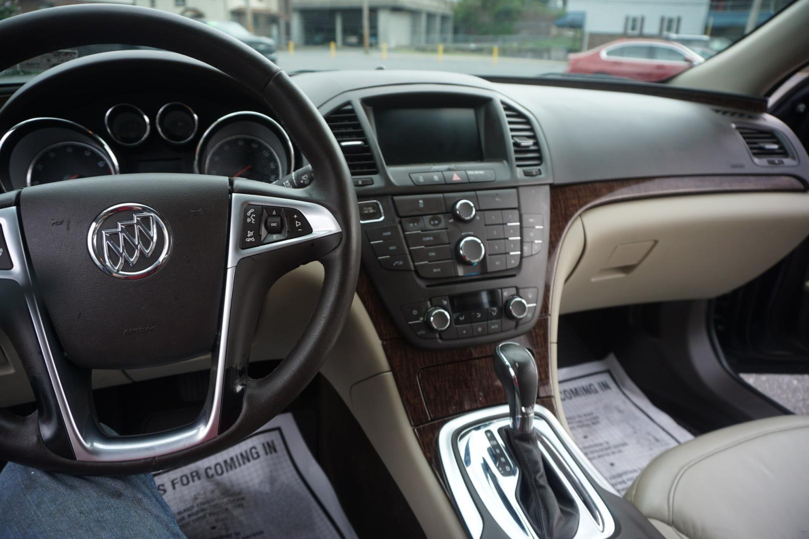 2013 BLUE /TAN BUICK REGAL LIMITED (2G4GS5EV0D9) with an 2L I4 engine, AUTOMATIC transmission, located at 312 Centre Ave, Schuylkill Haven, PA, 17972, (570) 593-5278, 40.638130, -76.177383- Photo#12