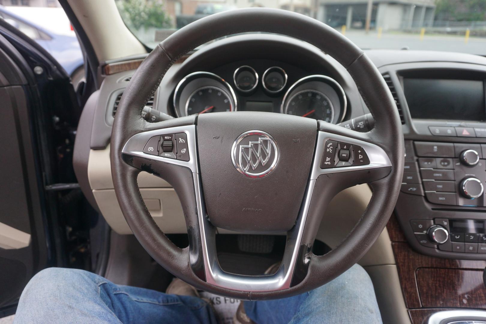 2013 BLUE /TAN BUICK REGAL LIMITED (2G4GS5EV0D9) with an 2L I4 engine, AUTOMATIC transmission, located at 312 Centre Ave, Schuylkill Haven, PA, 17972, (570) 593-5278, 40.638130, -76.177383- Photo#19