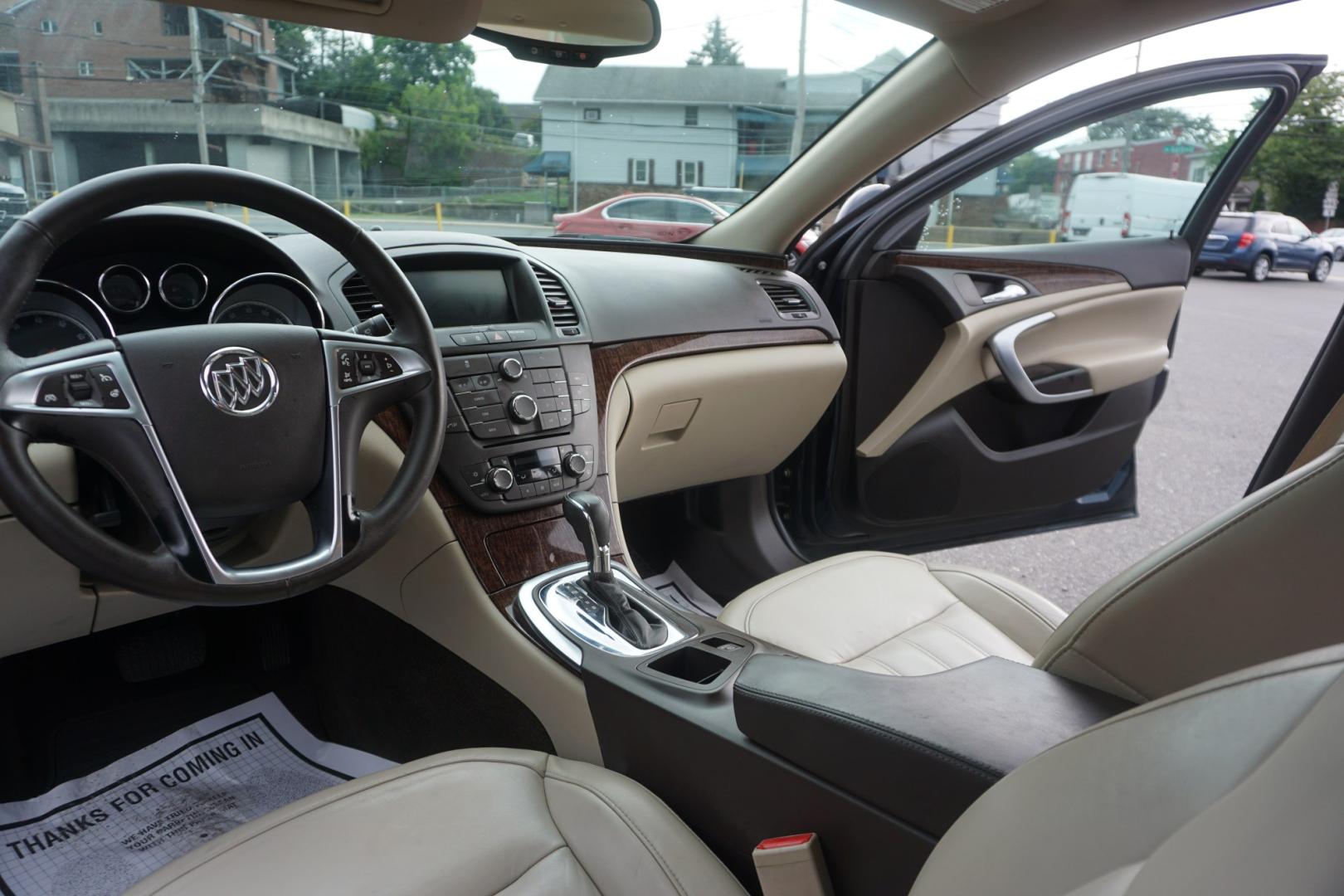 2013 BLUE /TAN BUICK REGAL LIMITED (2G4GS5EV0D9) with an 2L I4 engine, AUTOMATIC transmission, located at 312 Centre Ave, Schuylkill Haven, PA, 17972, (570) 593-5278, 40.638130, -76.177383- Photo#38
