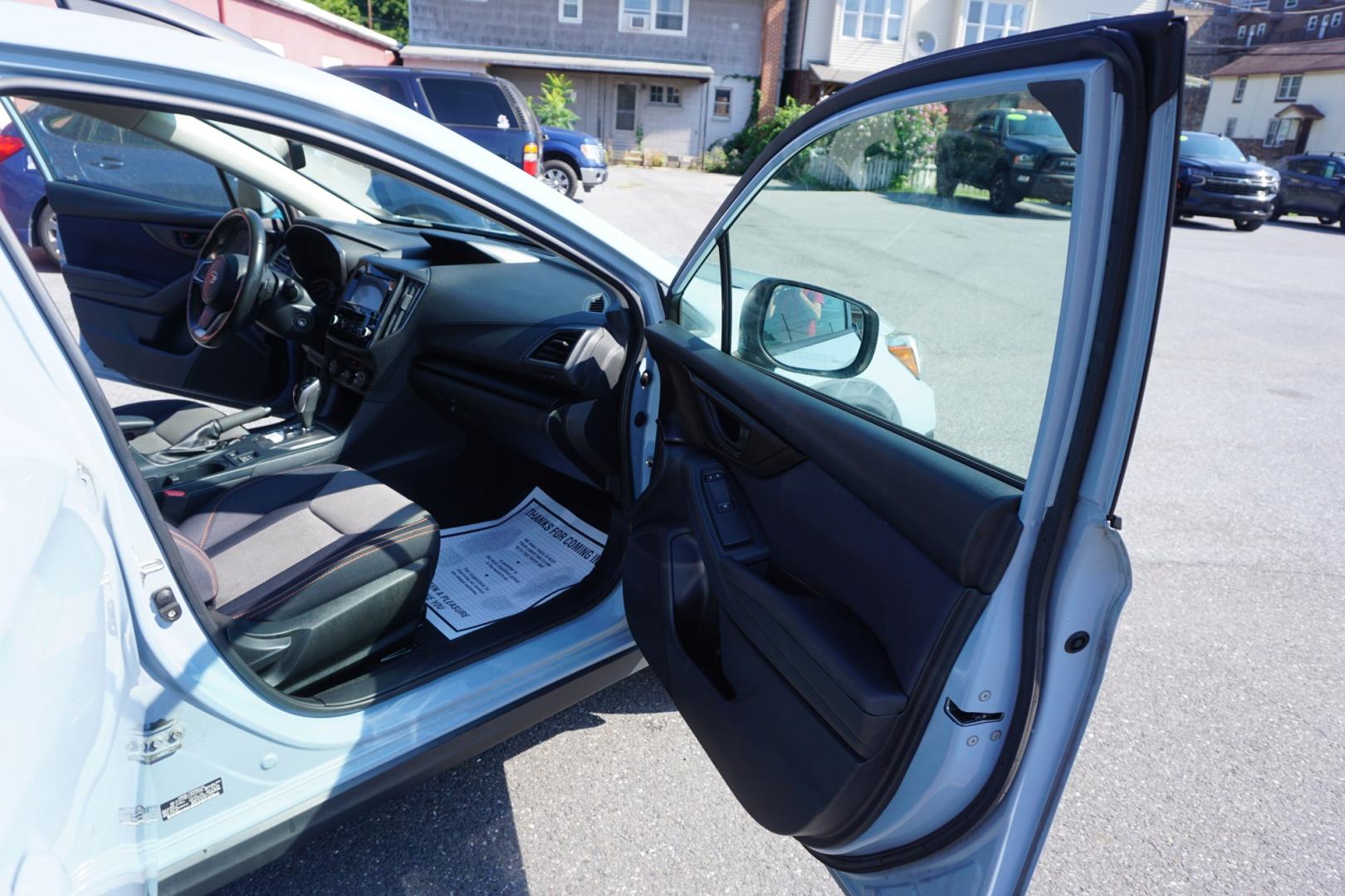 2018 BLUE /GRAY SUBARU CROSSTREK BASE (JF2GTABC2JH) with an 2L H4 engine, CVT transmission, located at 312 Centre Ave, Schuylkill Haven, PA, 17972, (570) 593-5278, 40.638130, -76.177383- Photo#22